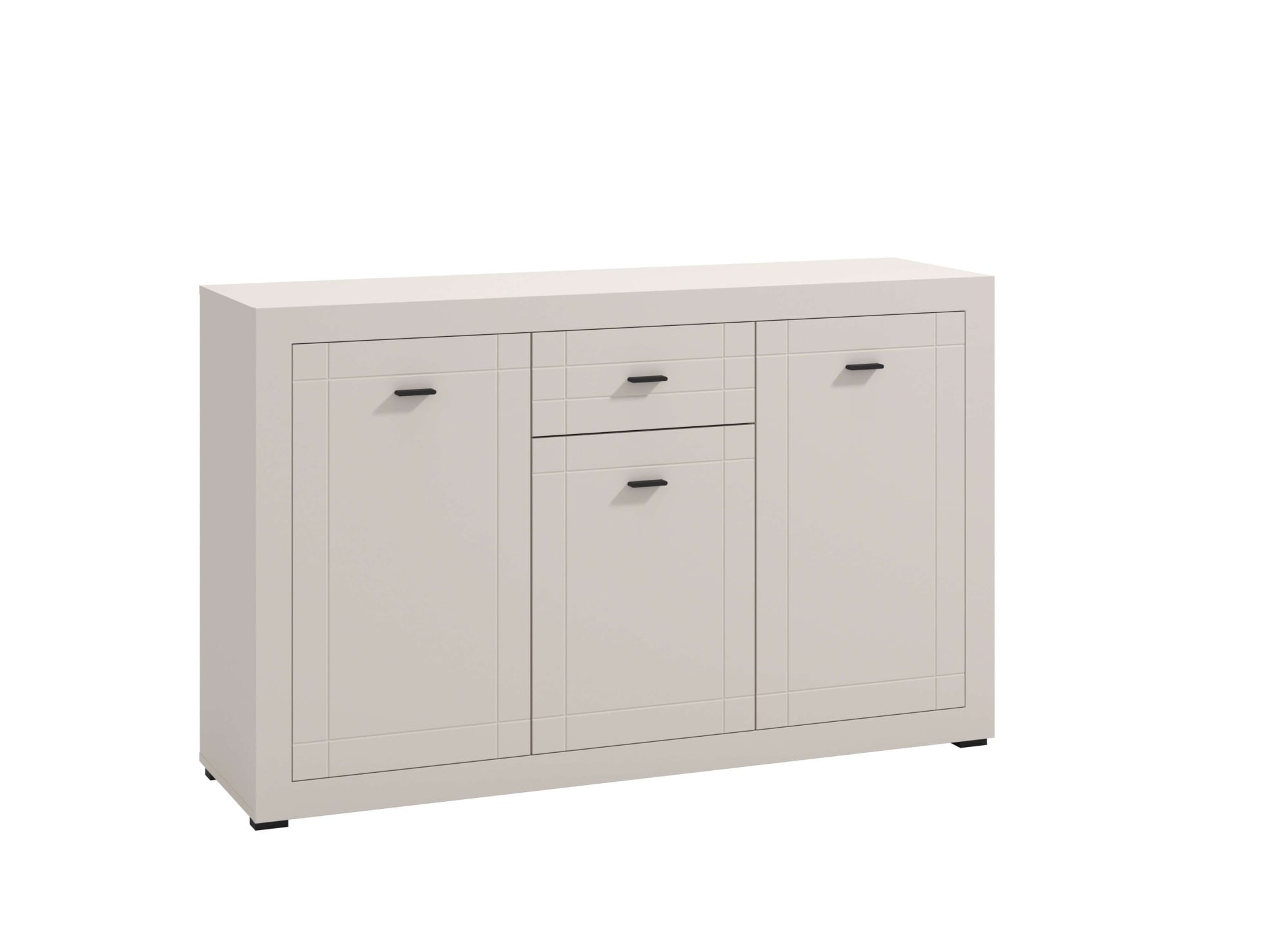 Home affaire Sideboard »Warwick Kombikommode, Schrank, Schubladenkommode« Modernes Sideboard: Kaschmir, 3 Türen & 1 Schublade, Heissfolienprägung