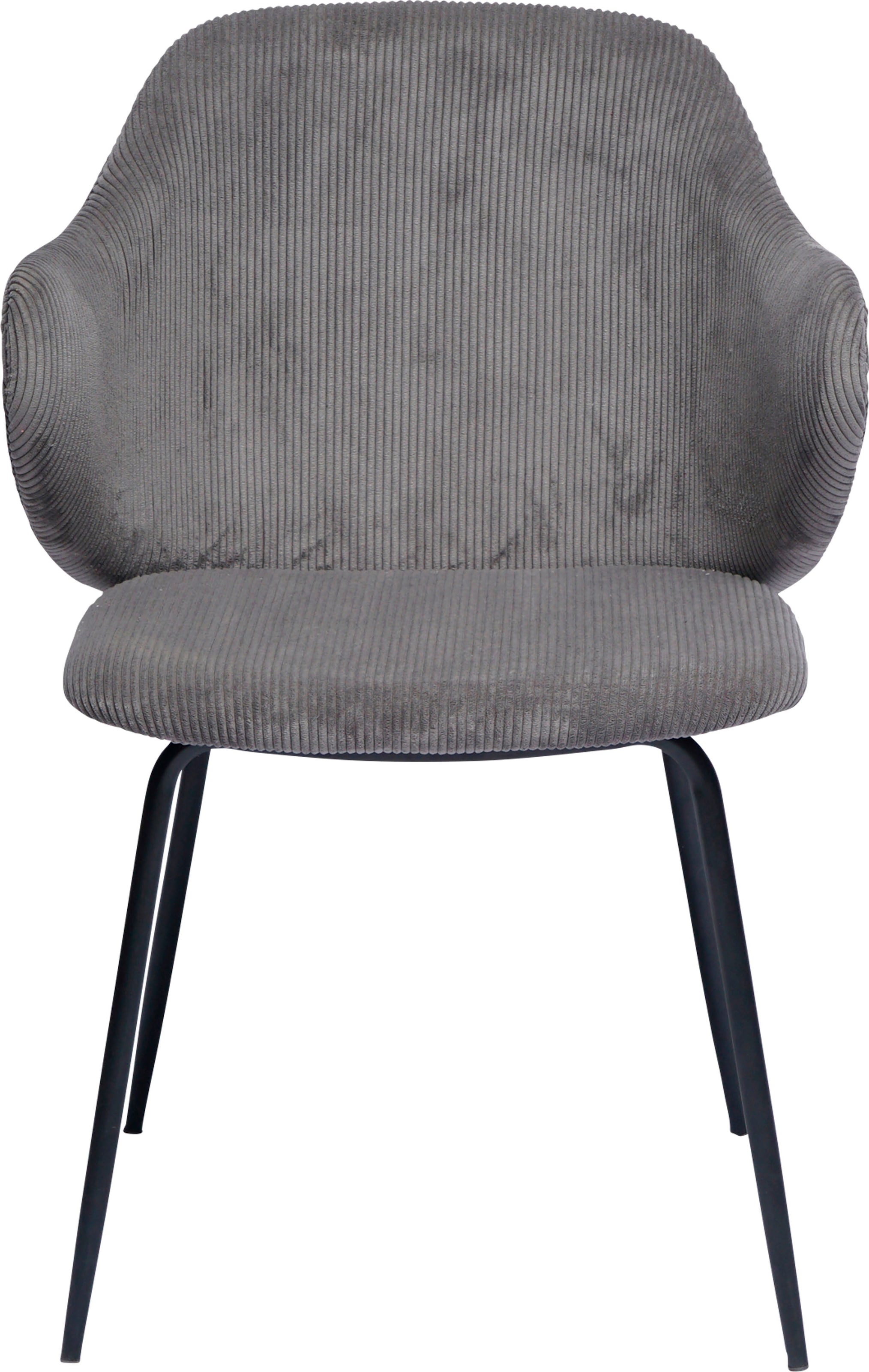 SalesFever Armlehnstuhl »Skive Zweier-Set mit stilvollem Cord-Optik Bezug« (Set) 2 Stk.Bezug in Cord-Optik