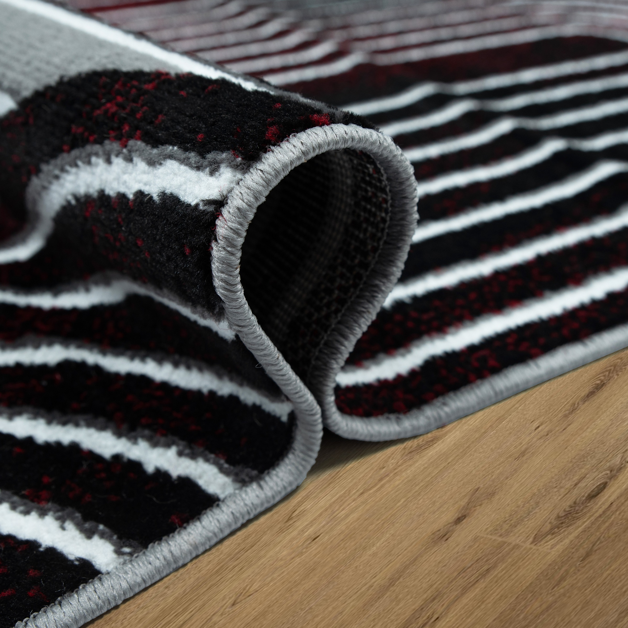 GOODproduct Teppich »Lysandra« rechteckig 8 mm Höhe 3D-Effekt, softer Kurzflor, pflegeleicht, leichter Glanz, Scandi-Look