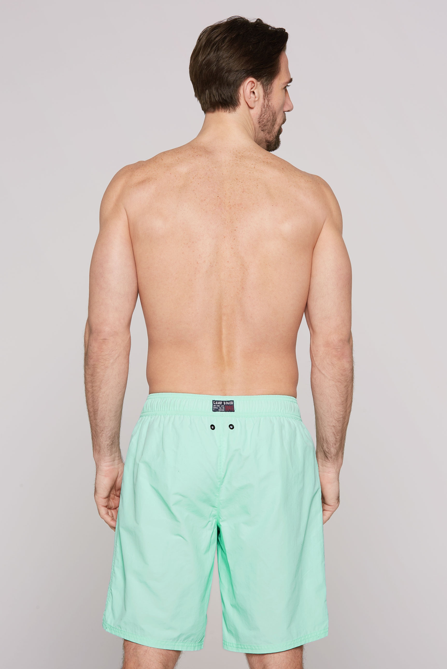 CAMP DAVID Short de bain mit Logo Schriftzug