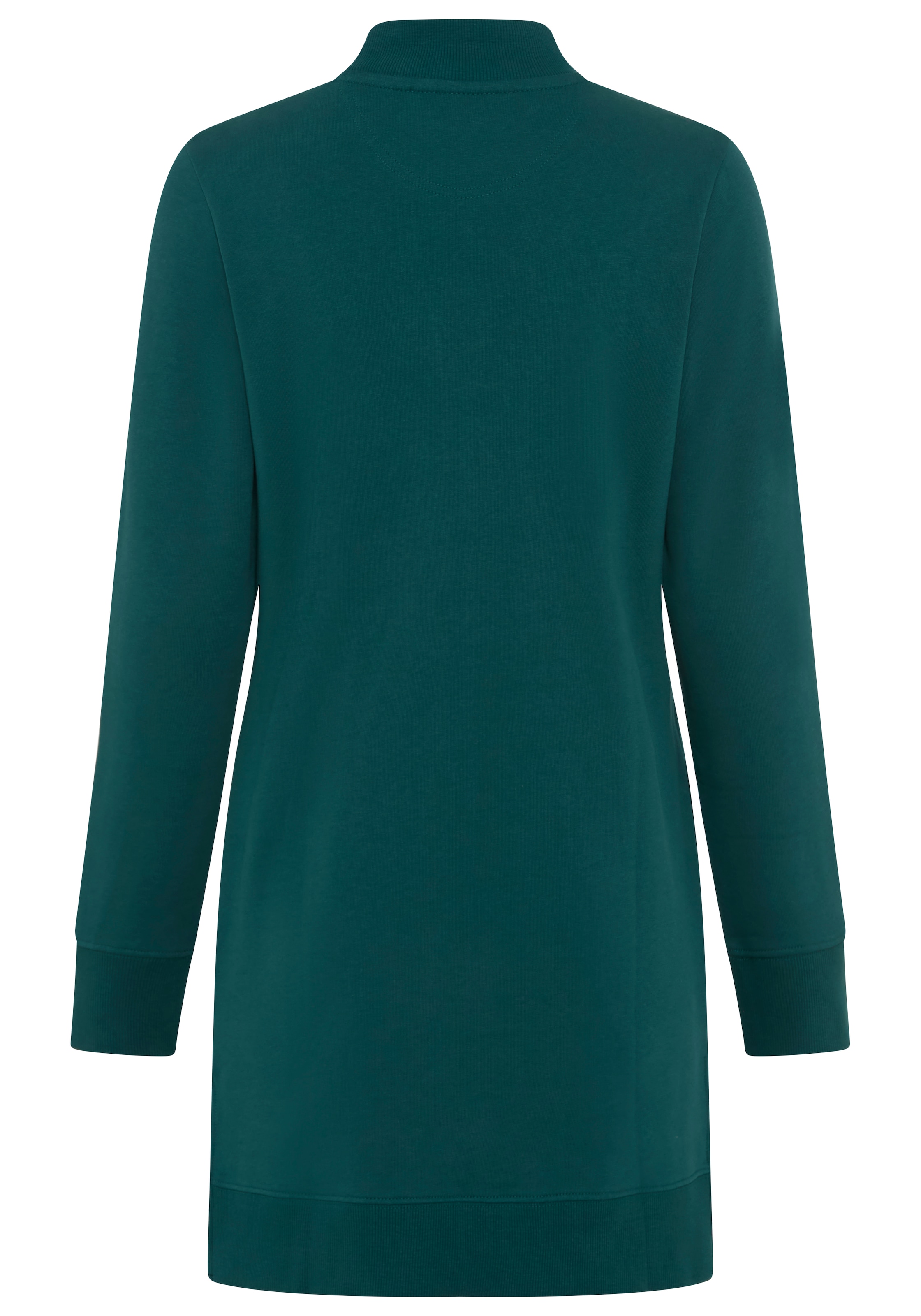 KangaROOS Sweat-shirt long , avec col côtelé, en coton et polyester, longueur couvrant les fesses
