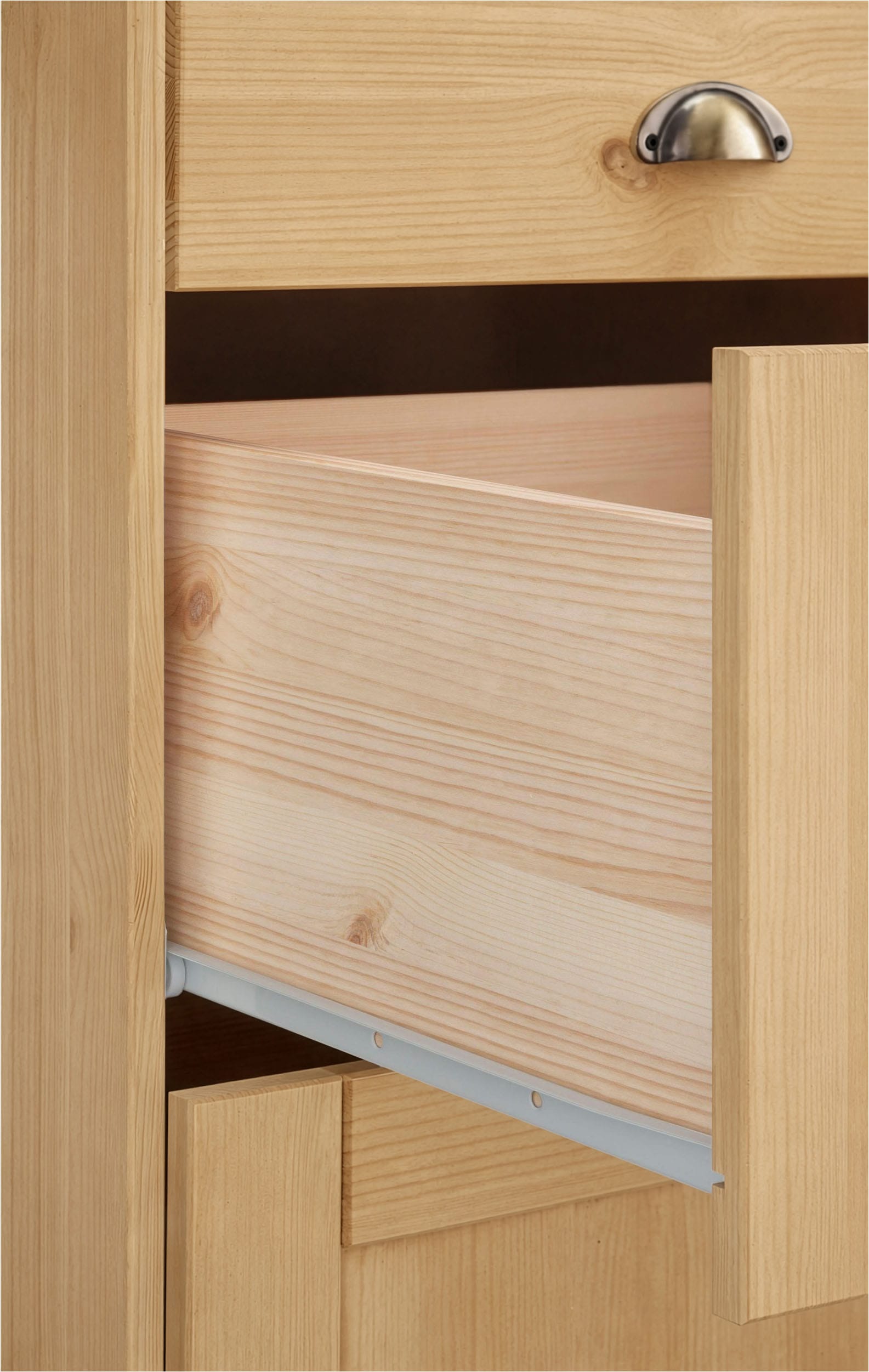 Home affaire Armoire basse »Oslo« 100 cm de large, sans plan de travail, 2 tiroirs, 2 coulisses