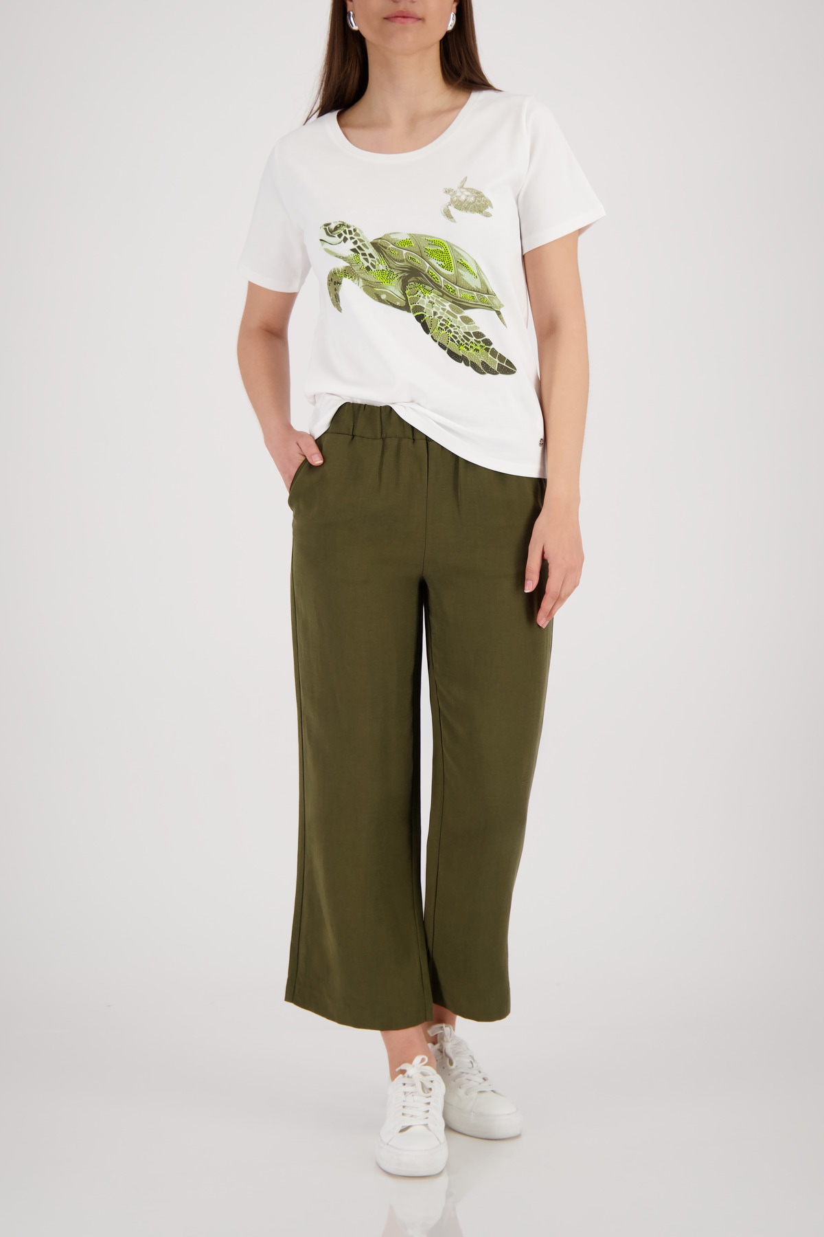 Monari T-shirt »Shirt Schildkröte« Regular fit mit Schildkrötenprint