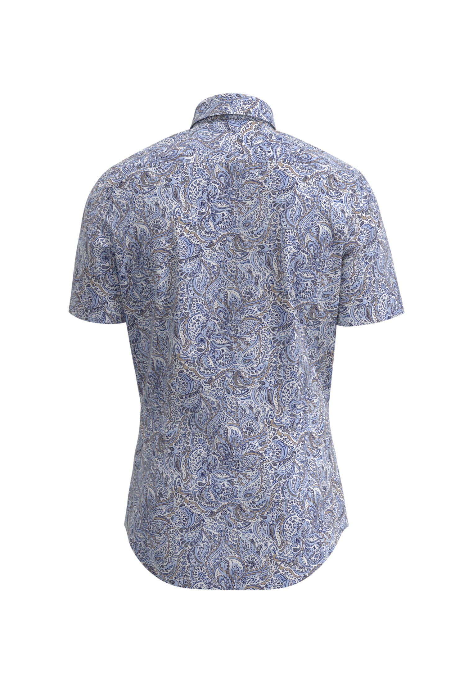 seidensticker Businesshemd »Shaped« Shaped Kurzarm Kentkragen Floral