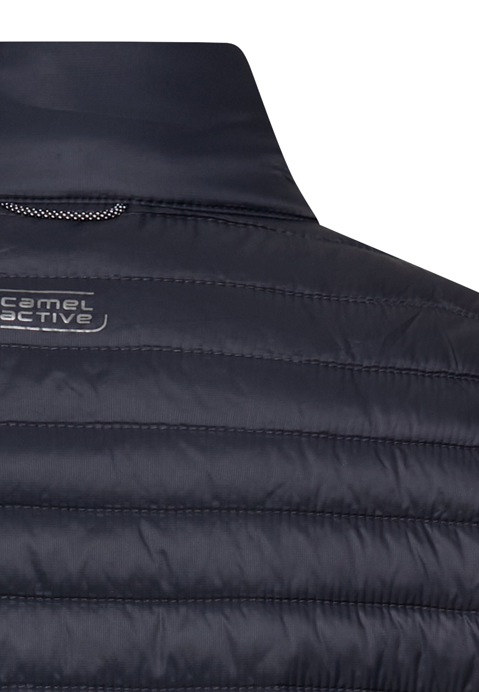 camel active Steppweste mit Stehkragen und Reissverschluss