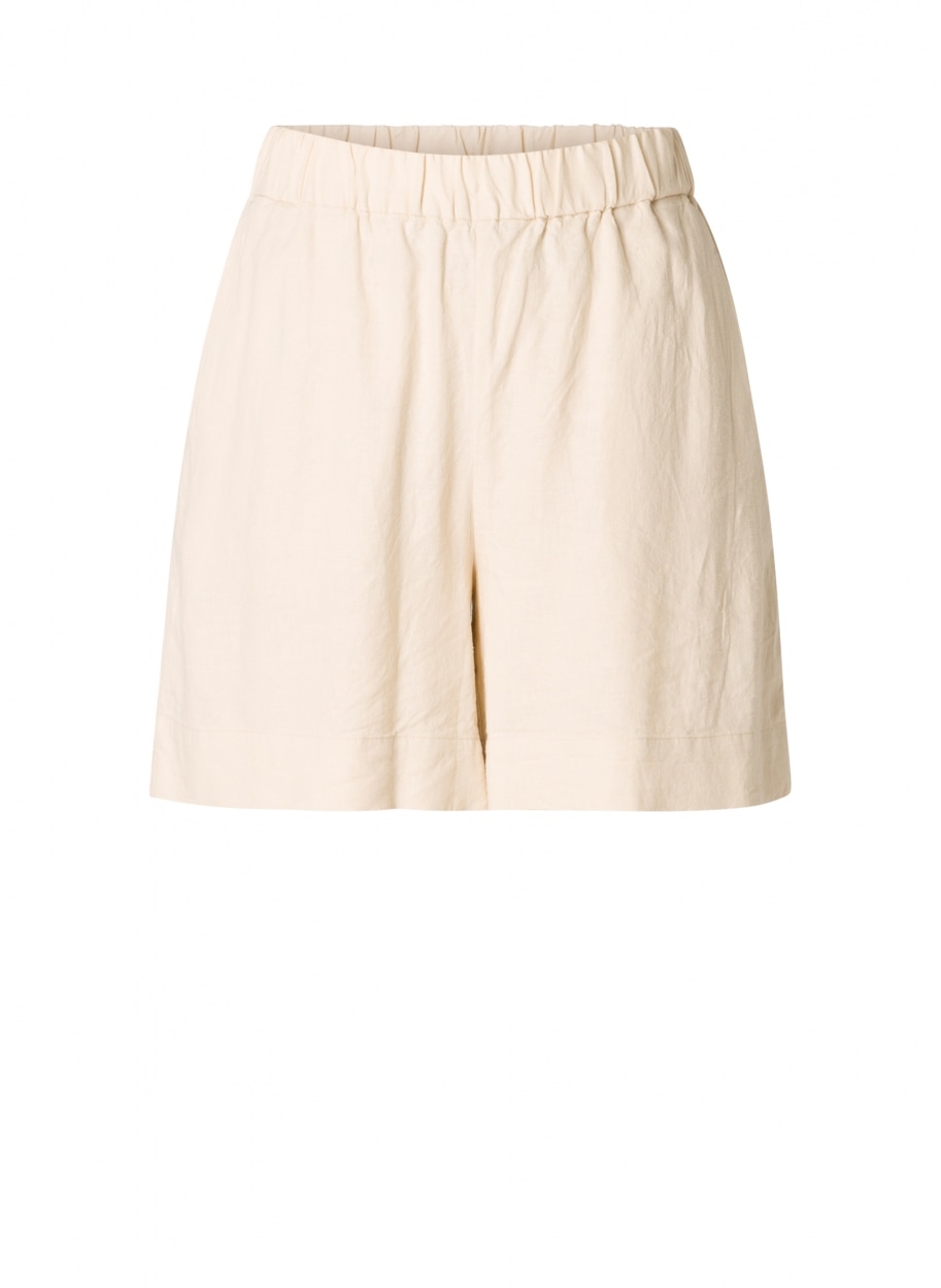Base Level Curvy Relaxshorts »YARDAN«  Sommerhose aus Leinen und Viskose und mit elastischem Bund