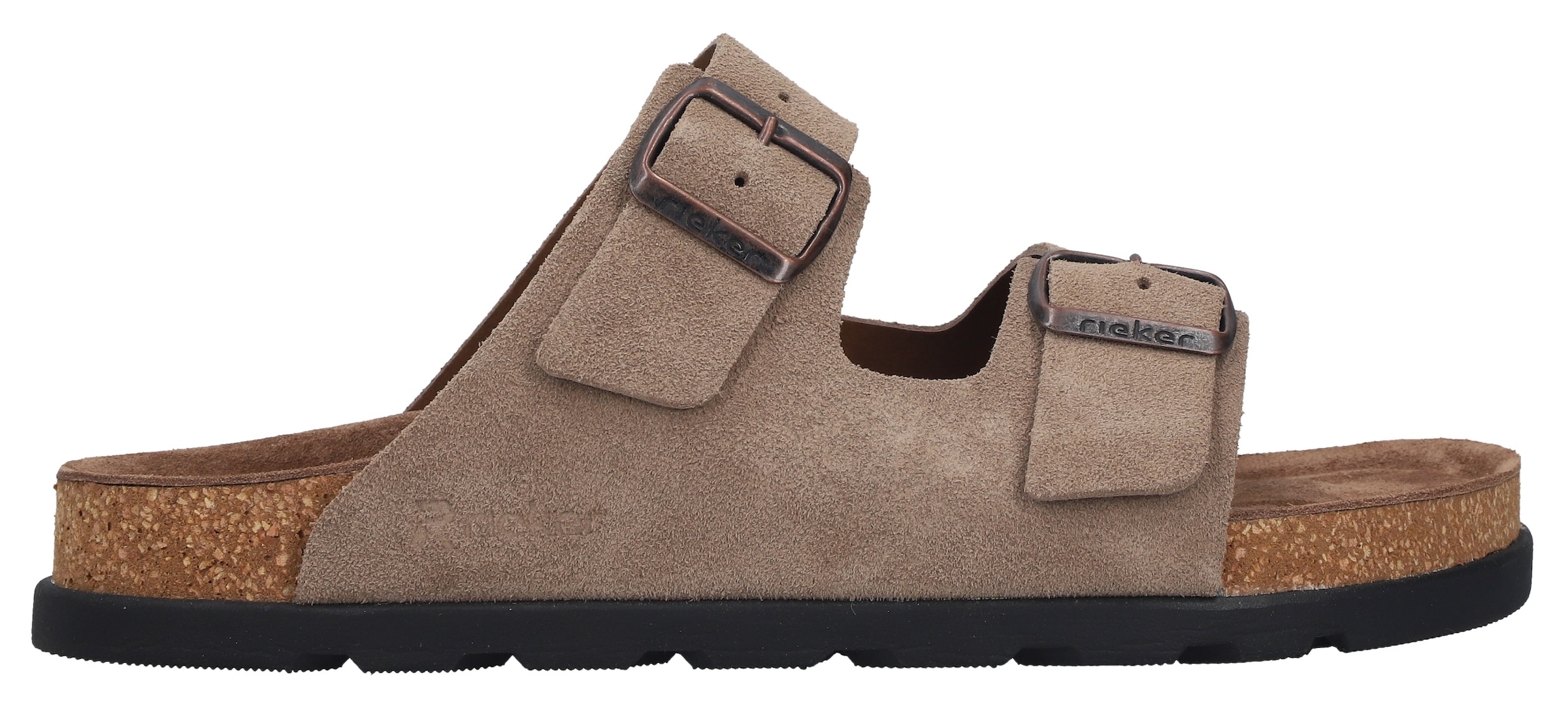 Rieker Pantolette  Sommerschuh, Strandschuh, Hausschuh mit bequemem Fussbett