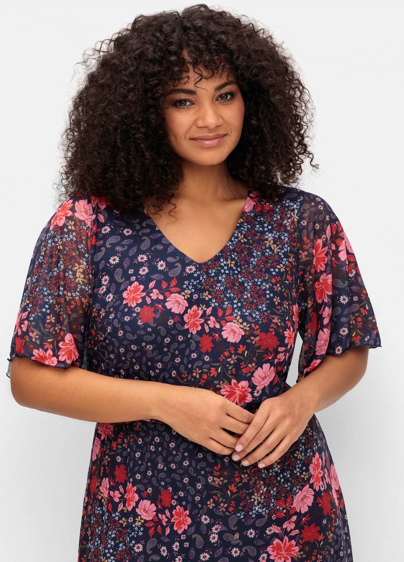 sheego by Joe Browns Robe d'été »Mesh-Kleid«