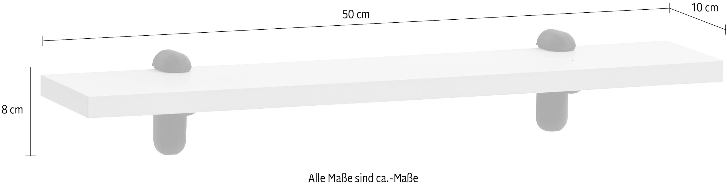 Schildmeyer Étagère murale »EBBA, Regalablage, Klemmhalterung, MADE IN GERMANY« 1 cuis tlg. Support à pince pour tablette d'étagère, y compris fixation murale, FABRIQUÉ EN ALLEMAGNE
