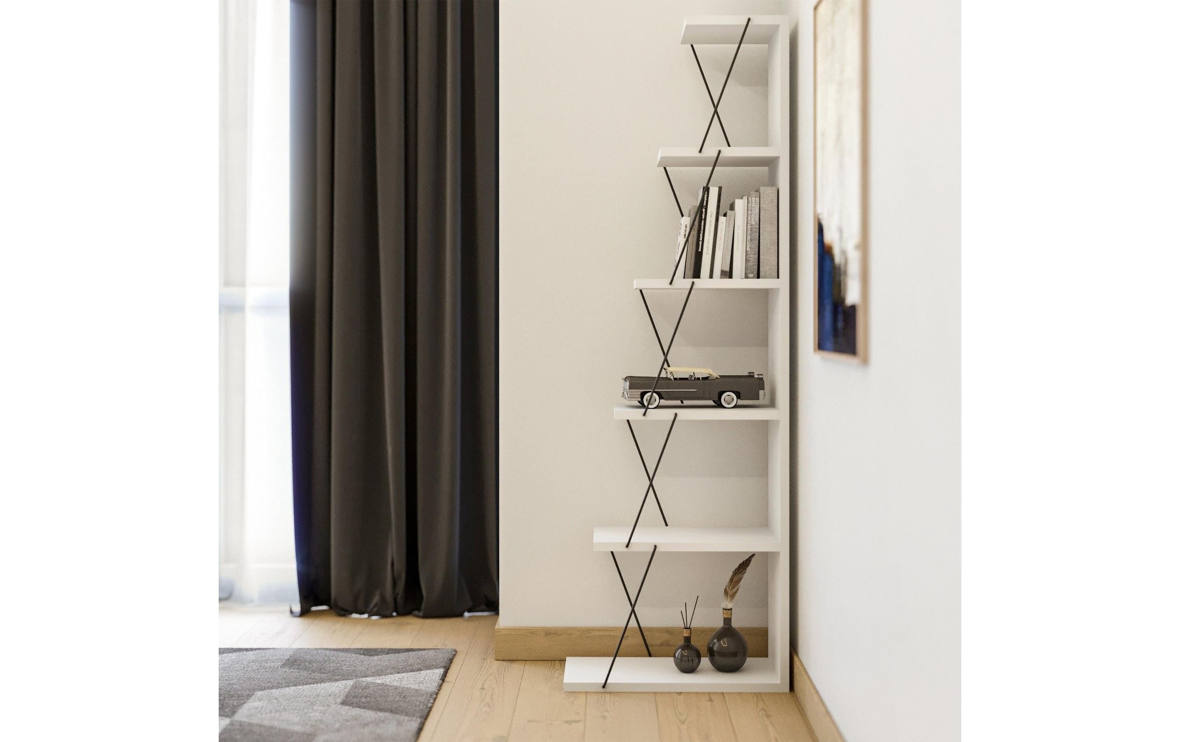 WOODY FASHION Regal »Tlos 50 x 150 x 22 cm, Weiss«