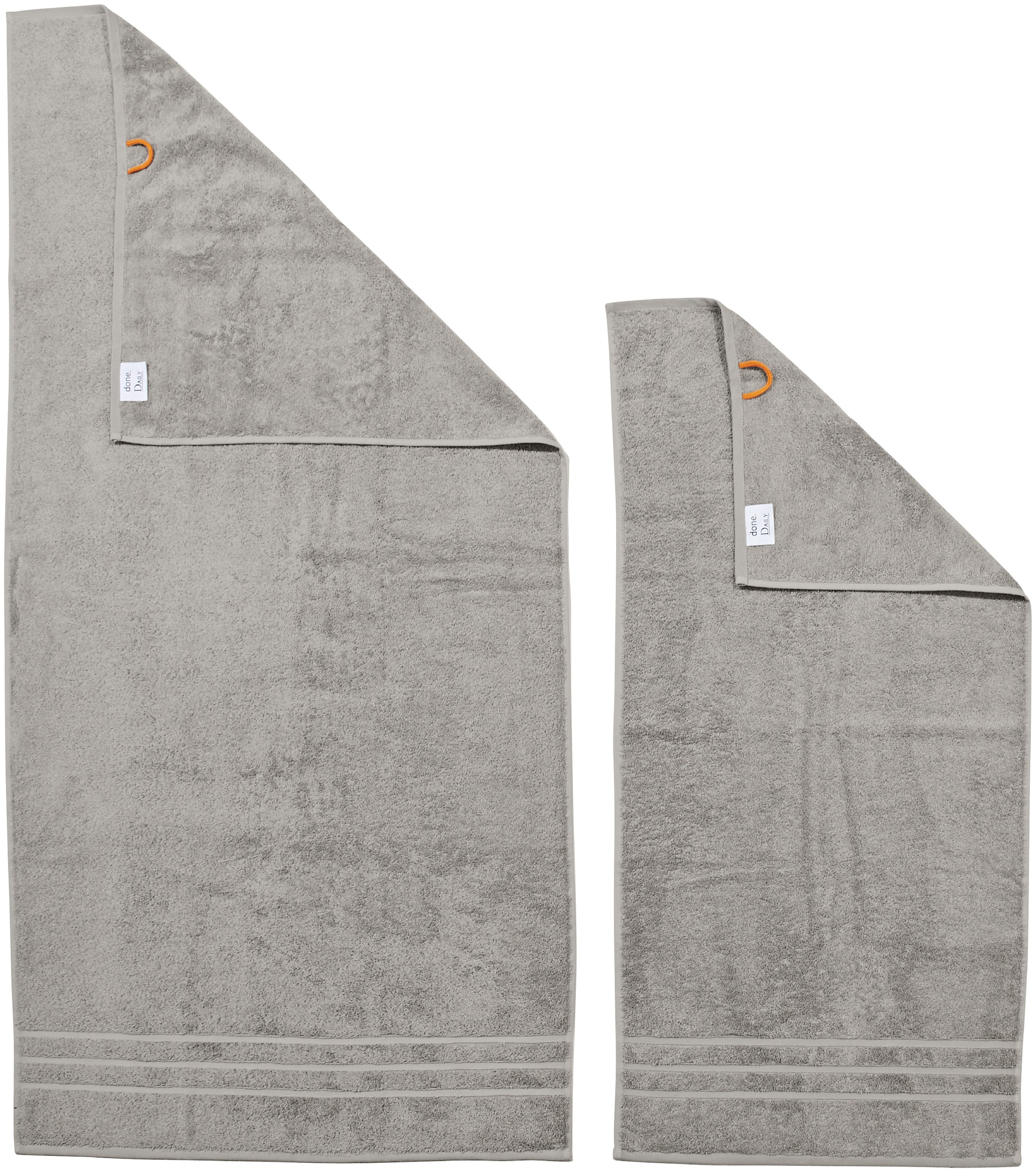 done.® Handtuch Set »Daily Uni« Set 6 Stk. Walkfrottier saugfähiges Walkfrottier, in verschiedenen Set Varianten erhältlich