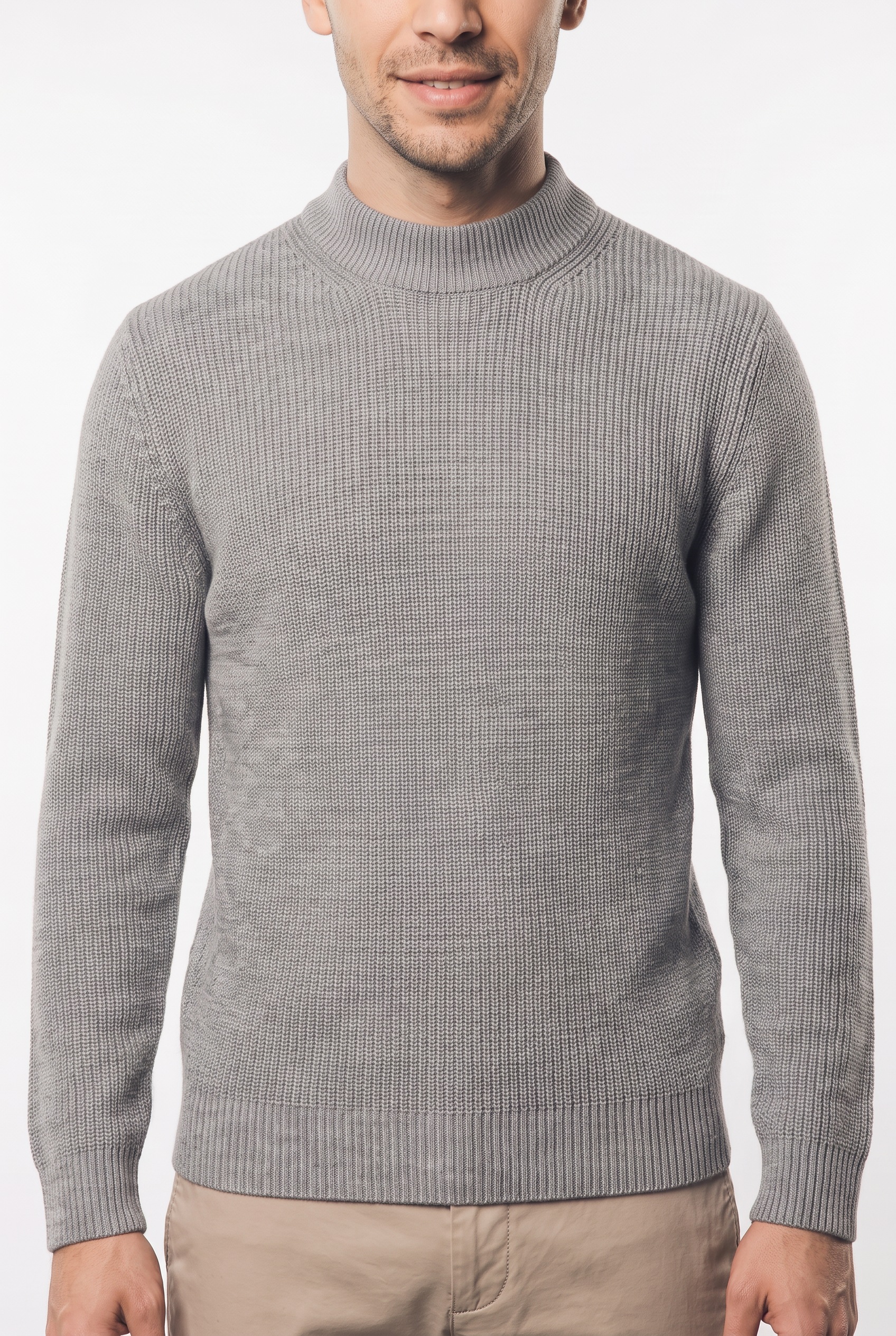 Joop Jeans Pull en tricot »Orlissor« coupe régulière avec col montant