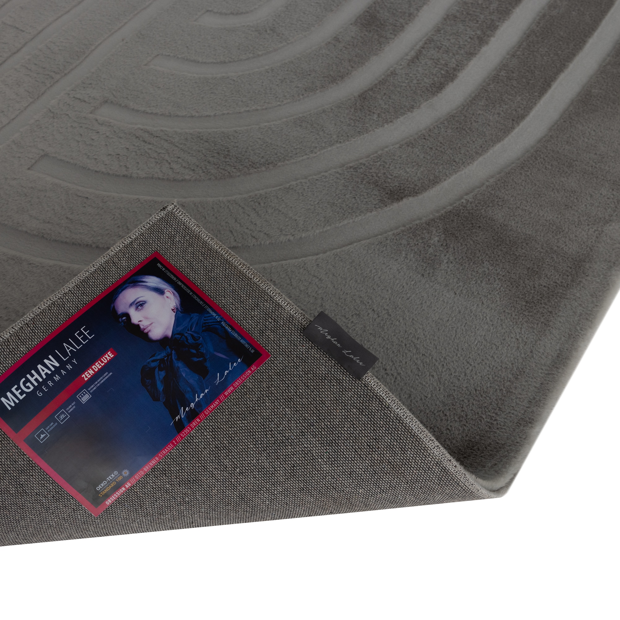 Obsession Tapis »Zen Deluxe 700« Rectangulaire 22 mm Höhe couleurs unies, design moderne, effet haut-bas, salon