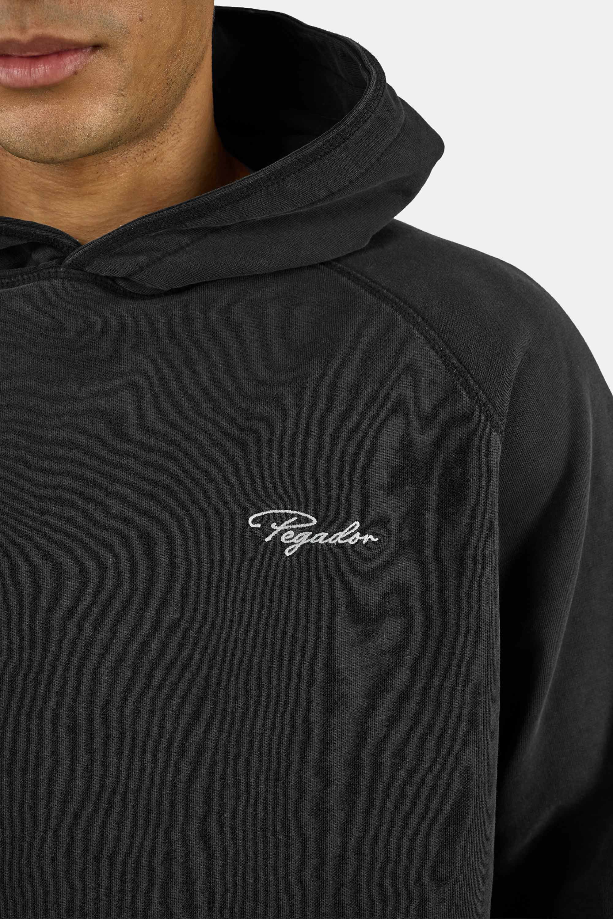 PEGADOR Sweat à capuche »Signar Terry Raglan Hoodie«, mélange coton, coupe régulière
