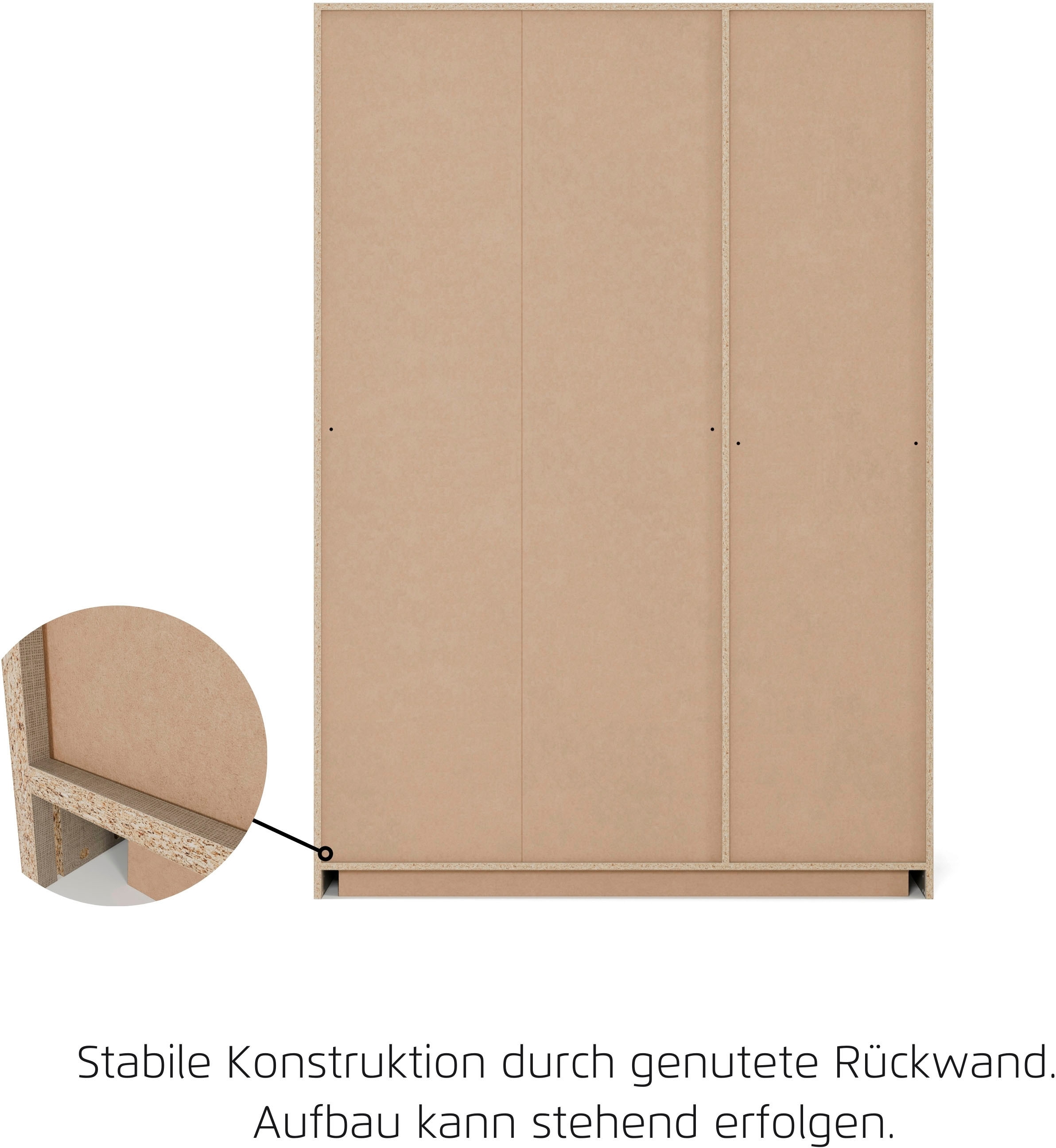 rauch Kleiderschrank »Schrank Garderobe Garderobenschrank Putzschrank Wäscheschrank TORRENT« Breiten 91/136/181 cm, Höhe 210 cm,  optional Aussenschubladen und Spiegel, viel Stauraum MADE IN GERMANY