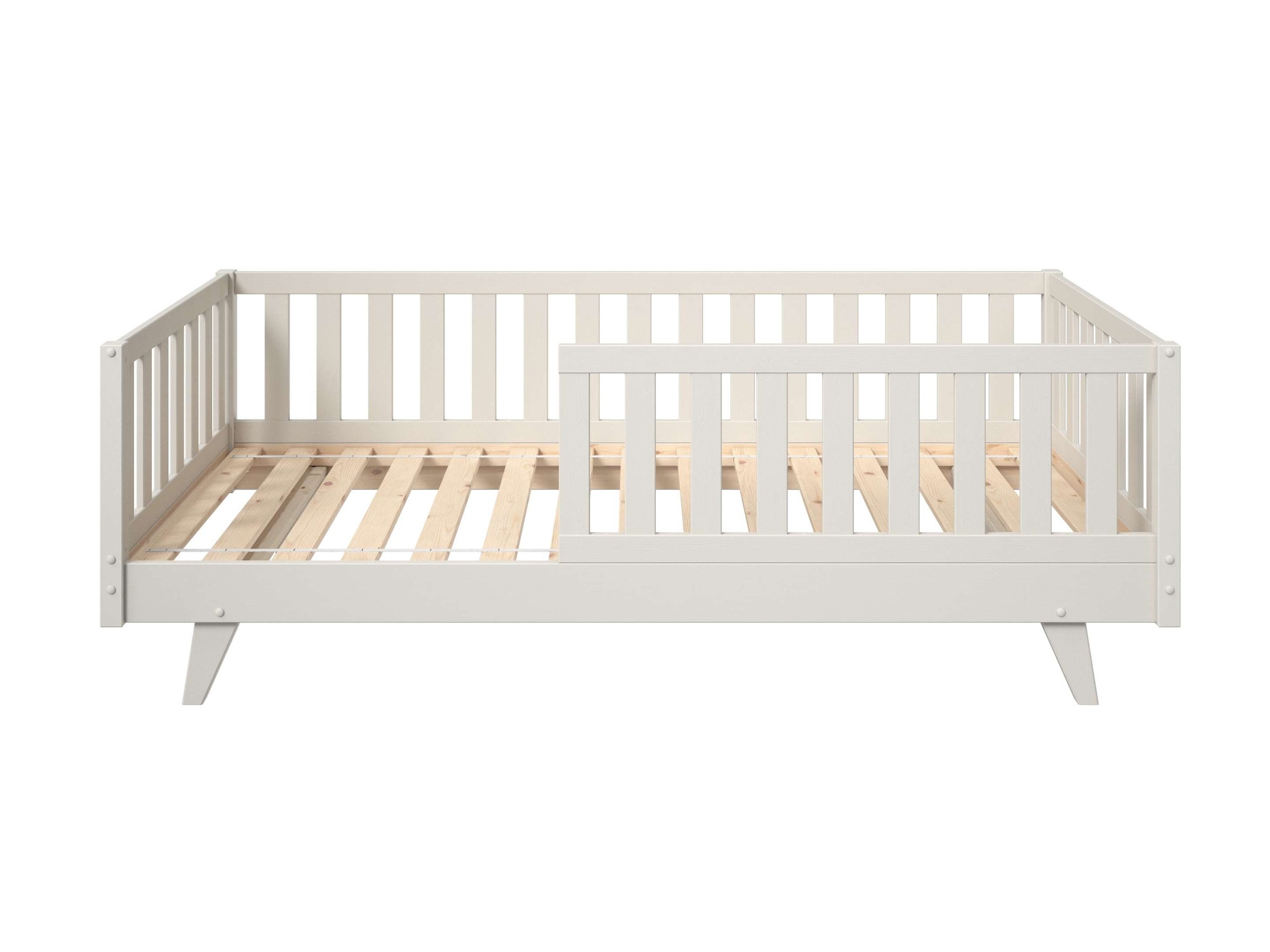 GOODproduct Lit d'enfant »Avelin« Pin massif, certifié FSC®, en couleur tendance cachemire beige