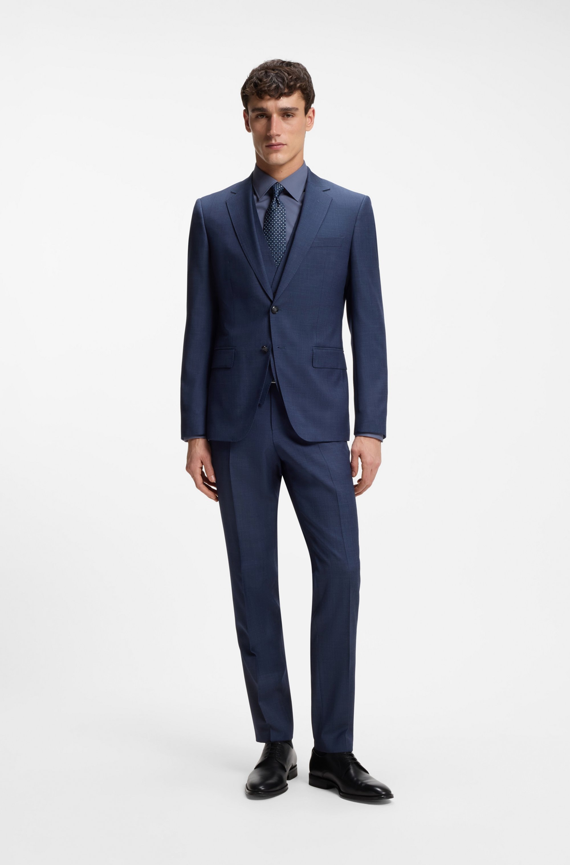 BOSS Chemise d'affaires »Hank« Kentkragen, Slim-Fit, bügelleichte Qualität