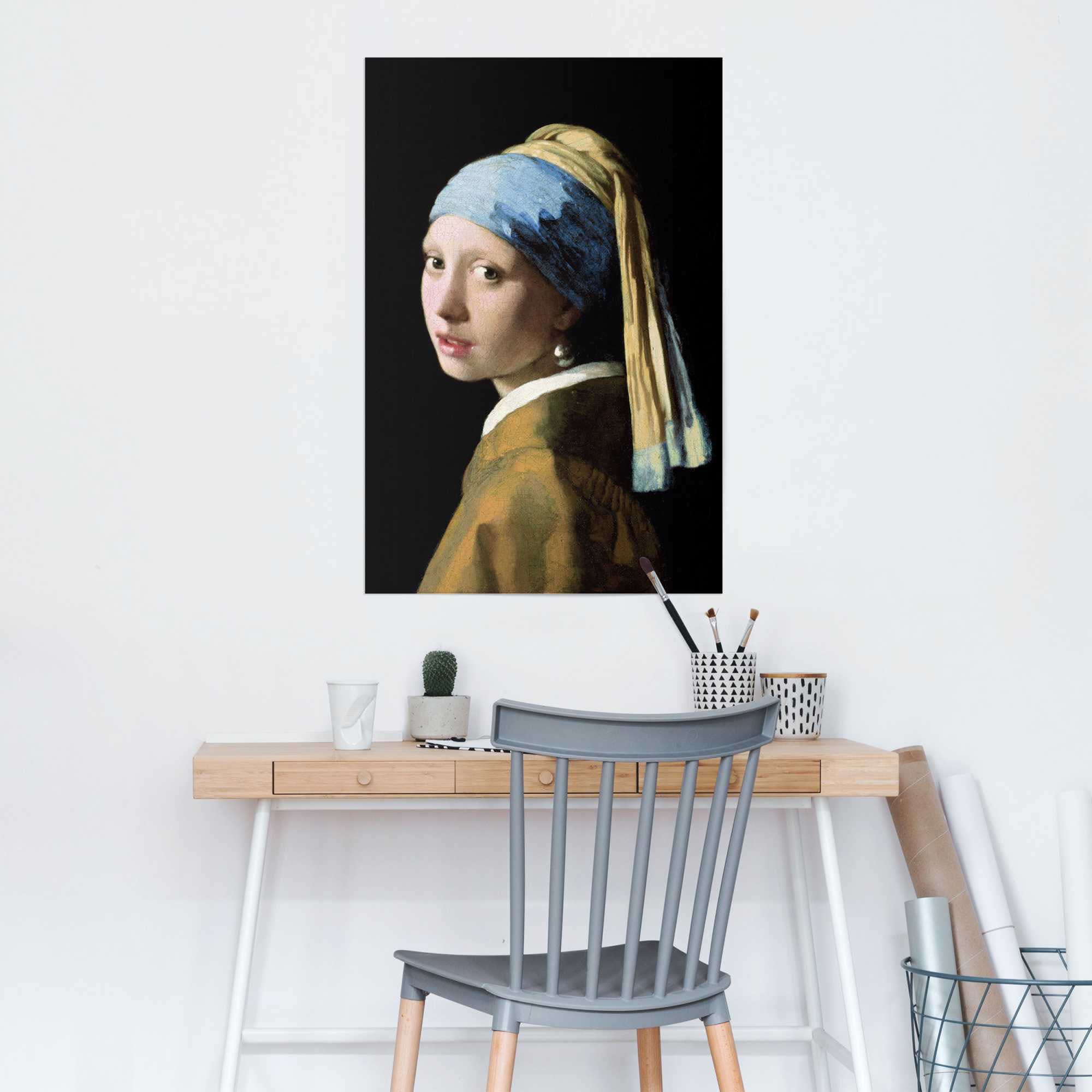 Reinders! Poster »Poster Das Mädchen mit dem Perlenohrgehänge Jan Vermeer« Menschen 1 Stk. tlg.