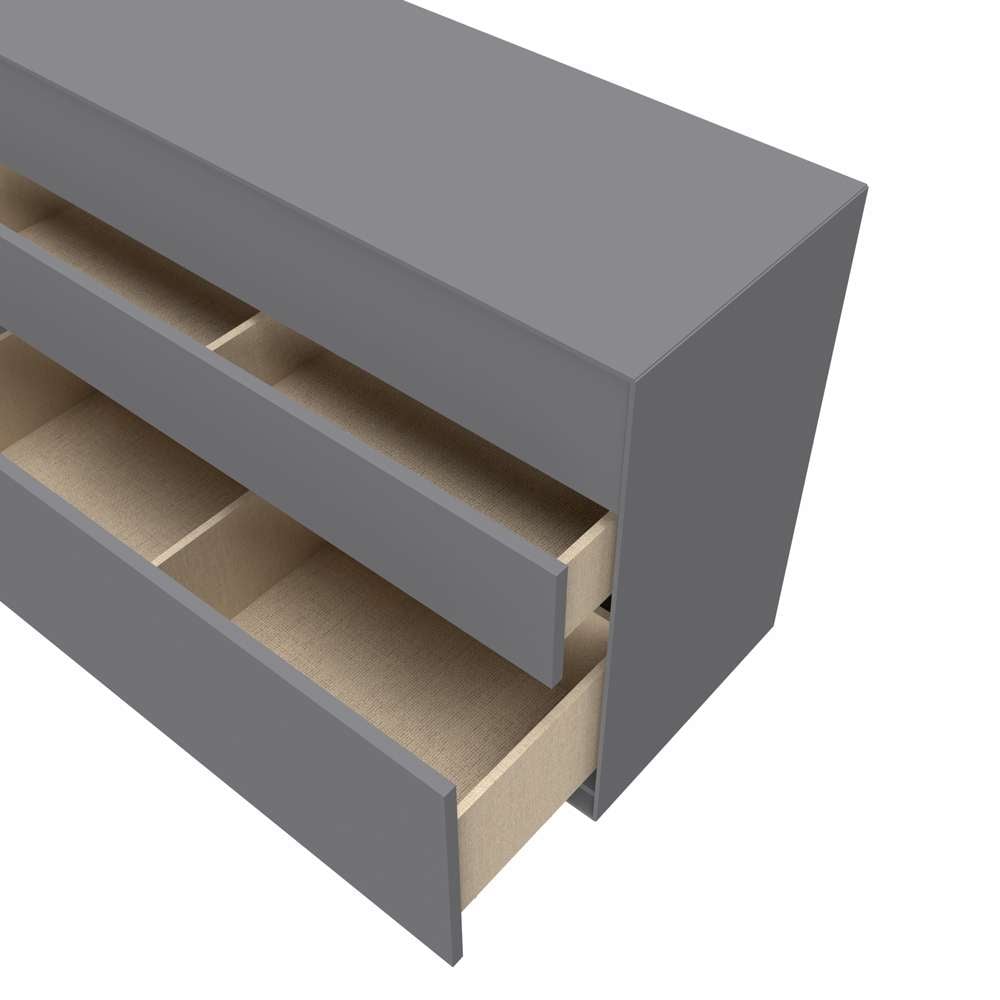 LeGer Home by Lena Gercke Lowboard »Essentials, Kommode, Anrichte, Kombikommode, Schrank mit Metallfüssen« Breite: 111 cm, UV lackiert, Push-to-open-Funktion