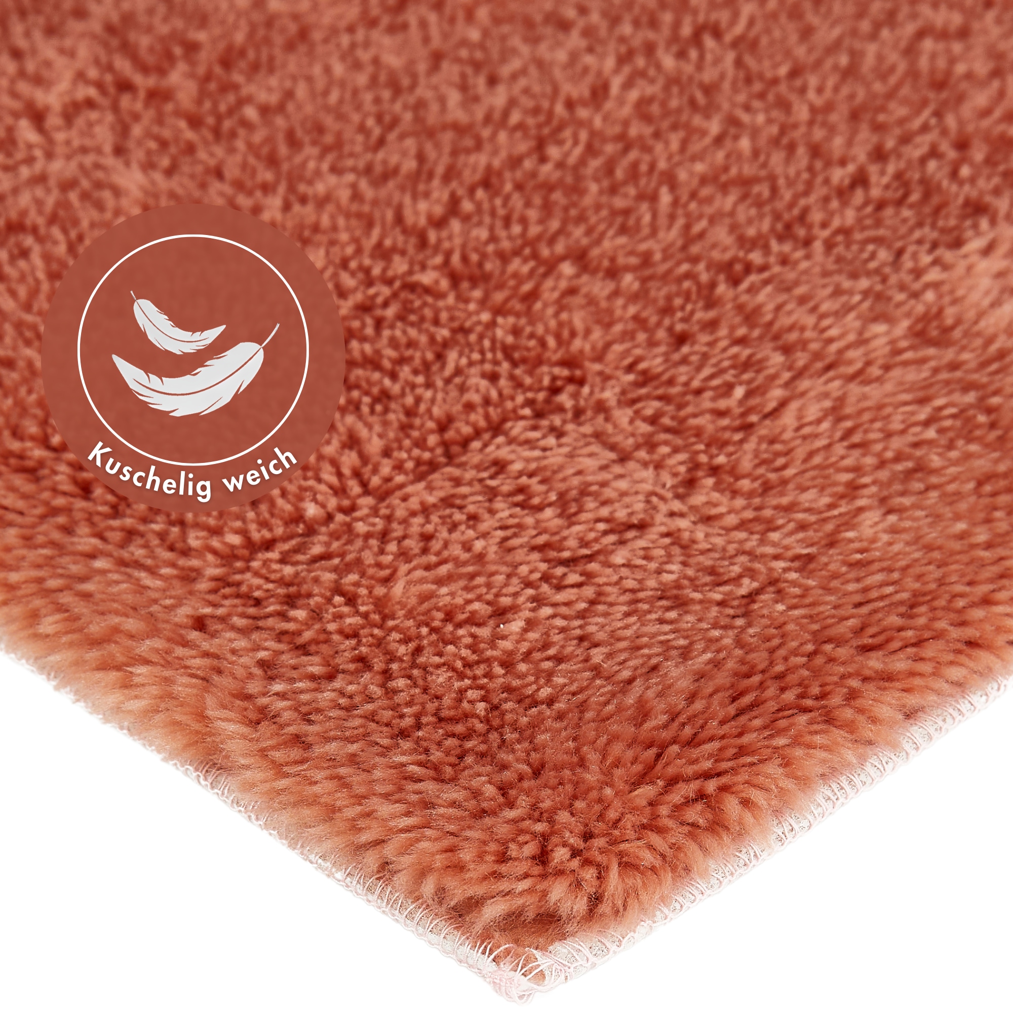 Andiamo Badematte »Florida« Höhe 23 mm rutschhemmend beschichtet fussbodenheizungsgeeignet | schnell trocknend Uni Farben, besonders weich, auch als 2er Set erhältlich