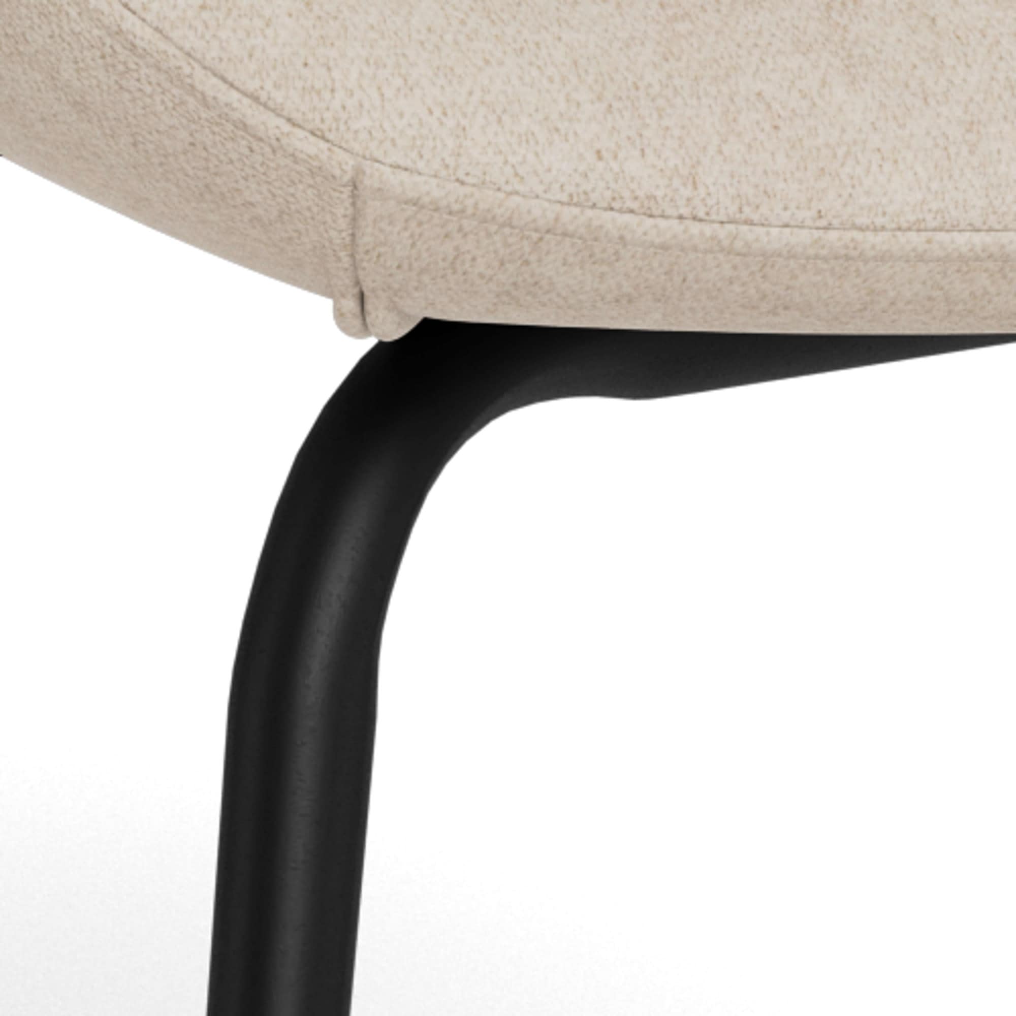 ACTONA GROUP Chaise de salle à manger »Beth, Stuhl, Polsterstuhl« () 2 cuisChaise, sable, noir mat, emballage=2