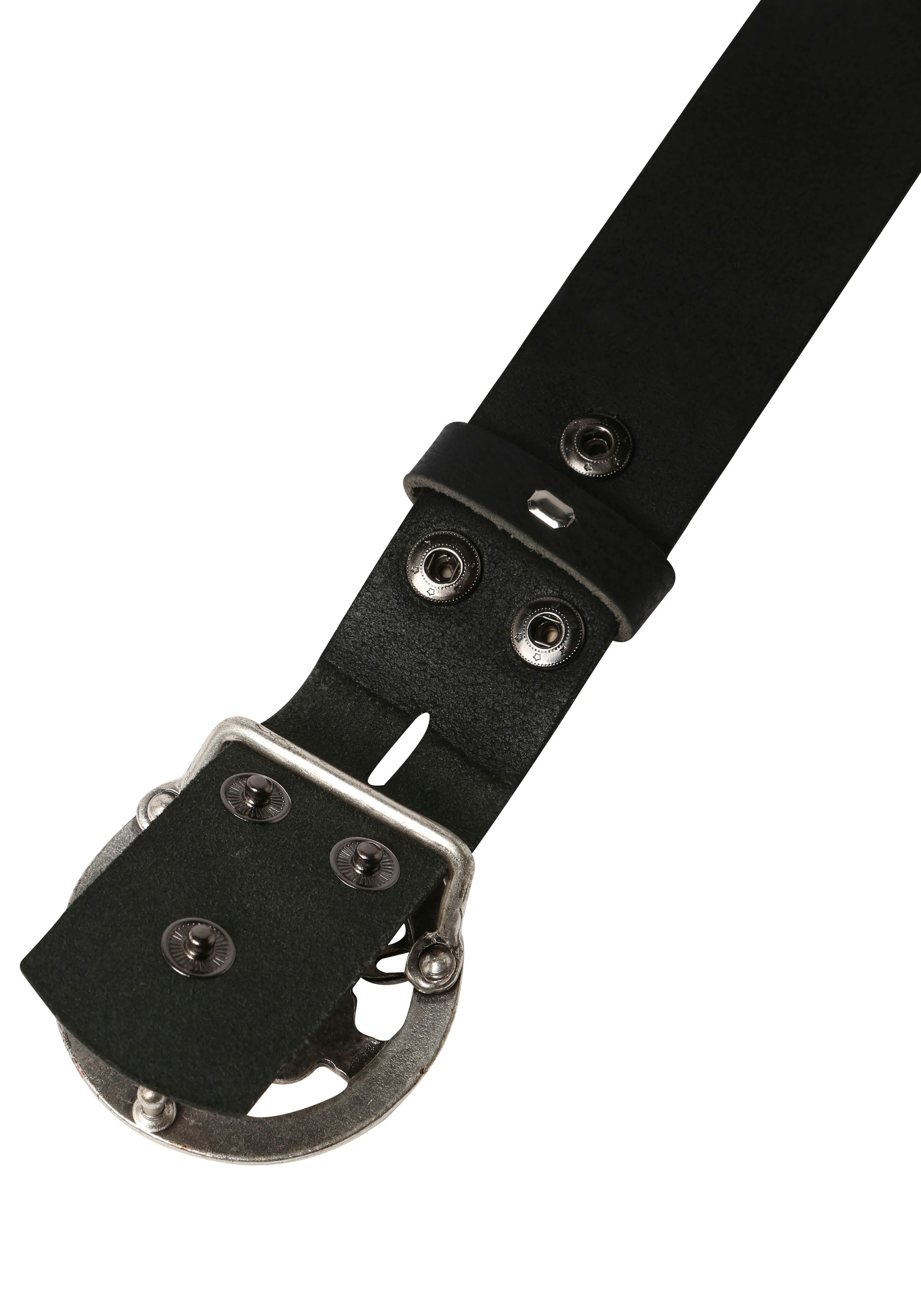 Rettungsring Gürtel Ledergürtel mit austauschbarer Schliesse »Neptun Rund Silber«