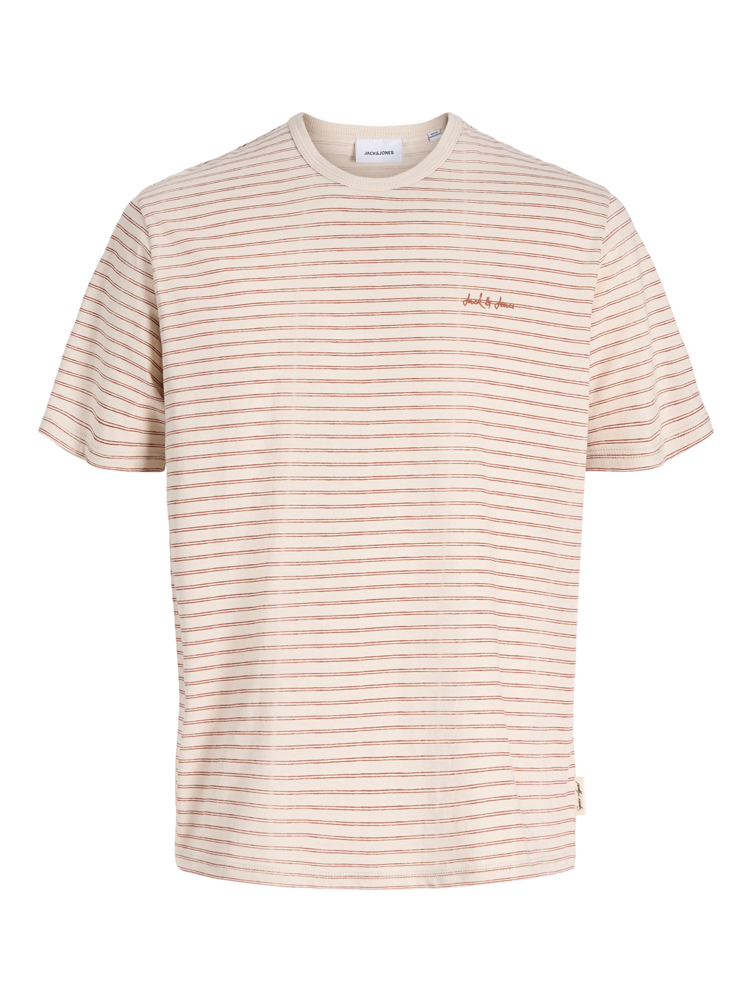 Jack & Jones Rundhalsshirt »JJDEVIN DAYTONA STRIPED TEE SS CREW NECK« Baumwollmischung, relaxed fit