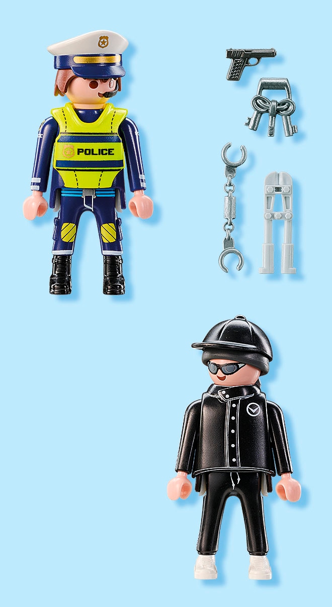 Playmobil® Jeu de construction »Polizist und Einbrecher (71804), Playmobil DuoPack« fabriqué en Europe