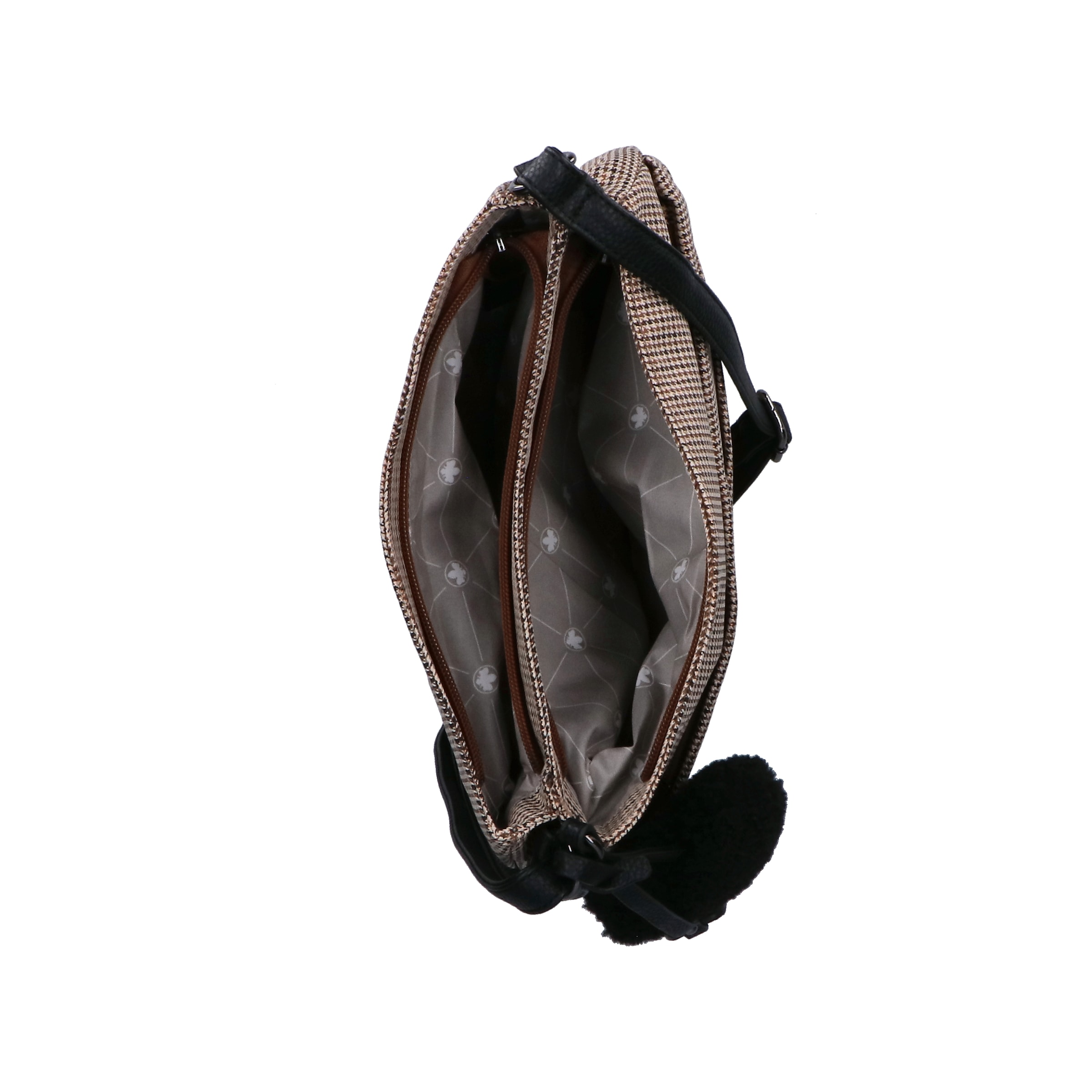 Rieker Umhängetasche Schultertasche, Damen Handtasche mit zwei Hauptfächern