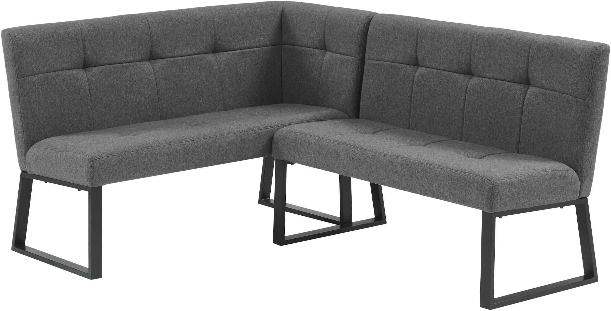 GOODproduct Ensemble de bancs d'angle »Geranie, Sitzgruppe, Eckbank inkl. Stauraum, Esstisch, 2 Freischwinger« Set, Eckbank inkl. Stauraum wahlweise links und rechts montierbar, 4 pièces tlg. mit und ohne Stauraum wählbar