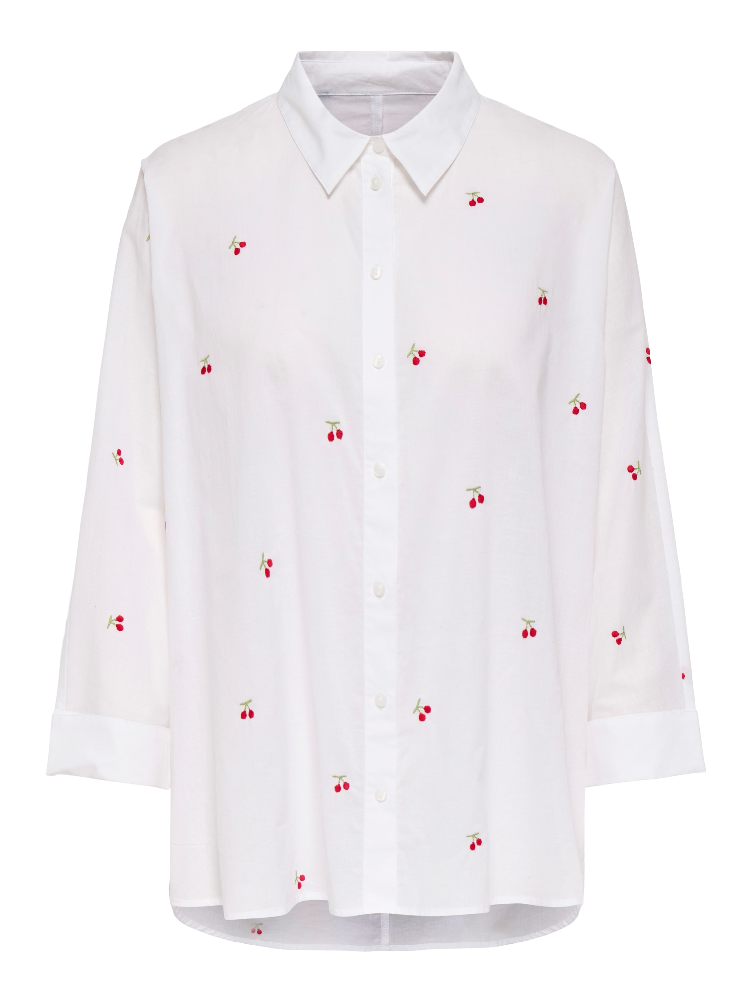 ONLY Blouse chemise »ONLNEW LINA GRACE LS EMB SHIRT NOOS WVN«