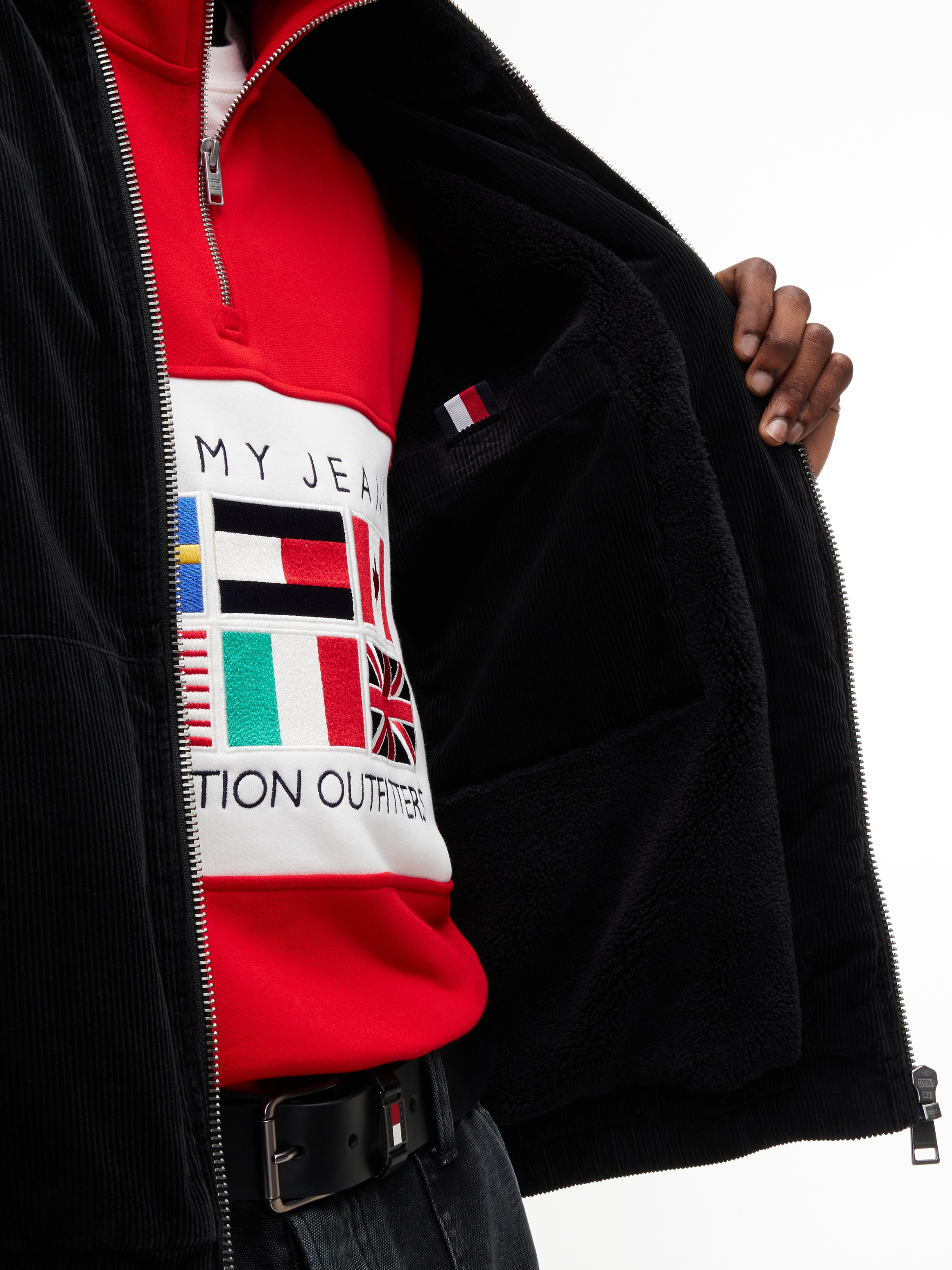 Tommy Jeans Veste en velours côtelé »TJM WASHED CORDUROY JACKET« gewaschene Optik, mit Fleece gefüttert
