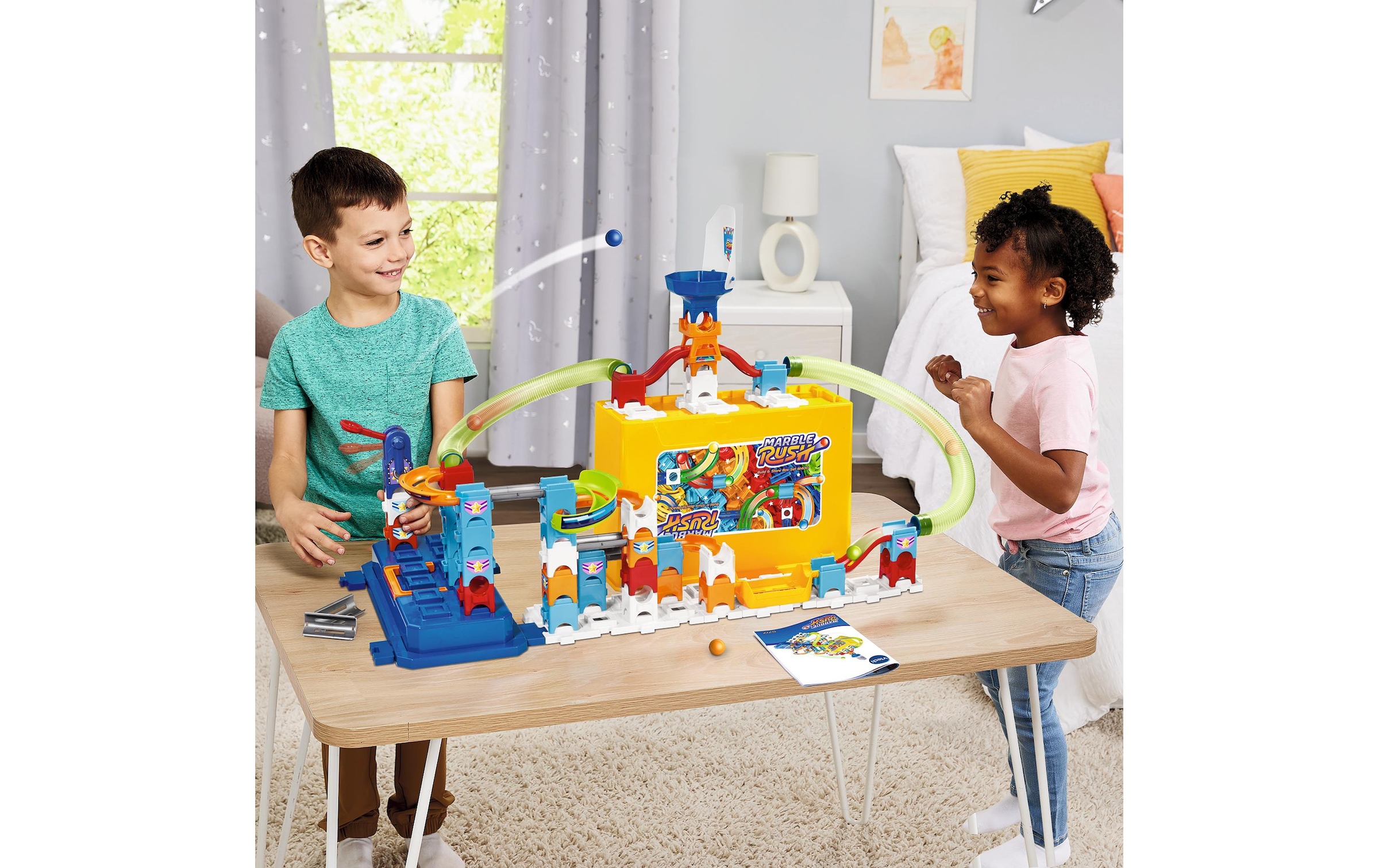 Vtech® Piste de billes »Marble Rush Build & Store Box Set M400 -FR-«