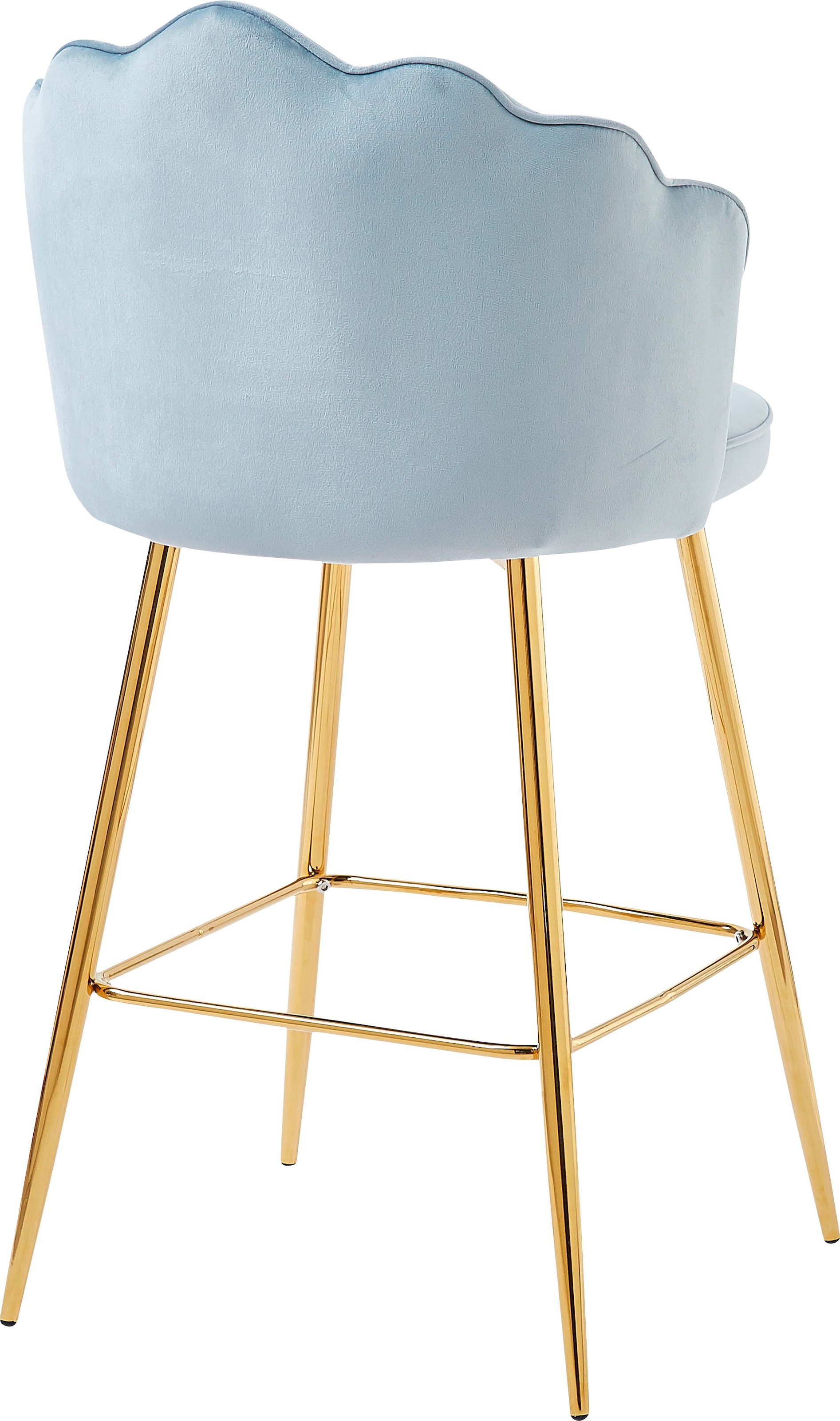 SalesFever Barhocker »Clam Barstuhl mit Stil« Set, 2er Set,  Extravagantes Muscheldesign im praktischen 2er Set