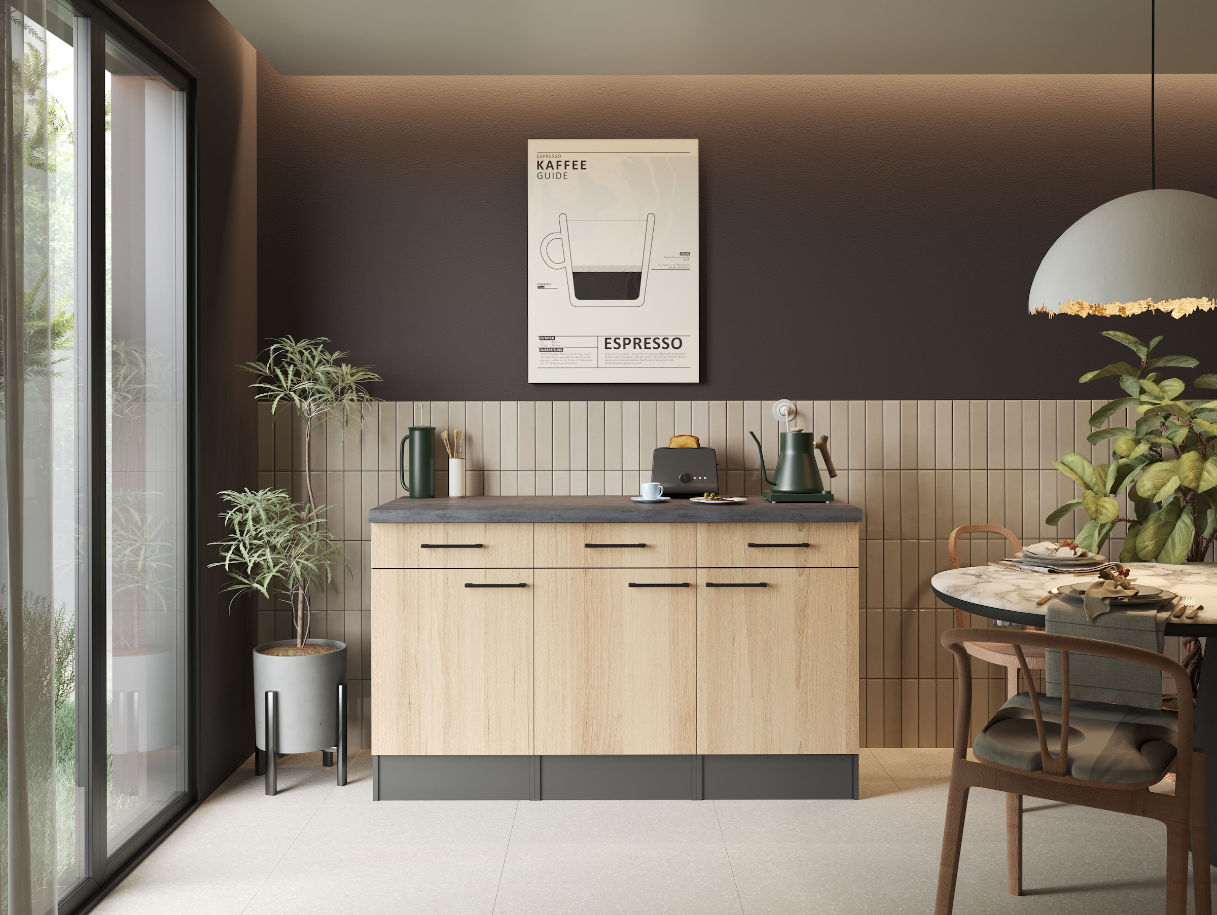 RESPEKTA Buffet »Oliver« démonté, avec fonction Soft Close, largeur 150 cm