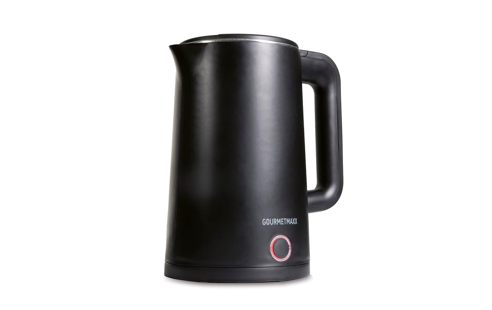 GOURMETmaxx »GOURMETmaxx Wasserkocher 30387 1.5 l, Schwarz/Schwarz matt«