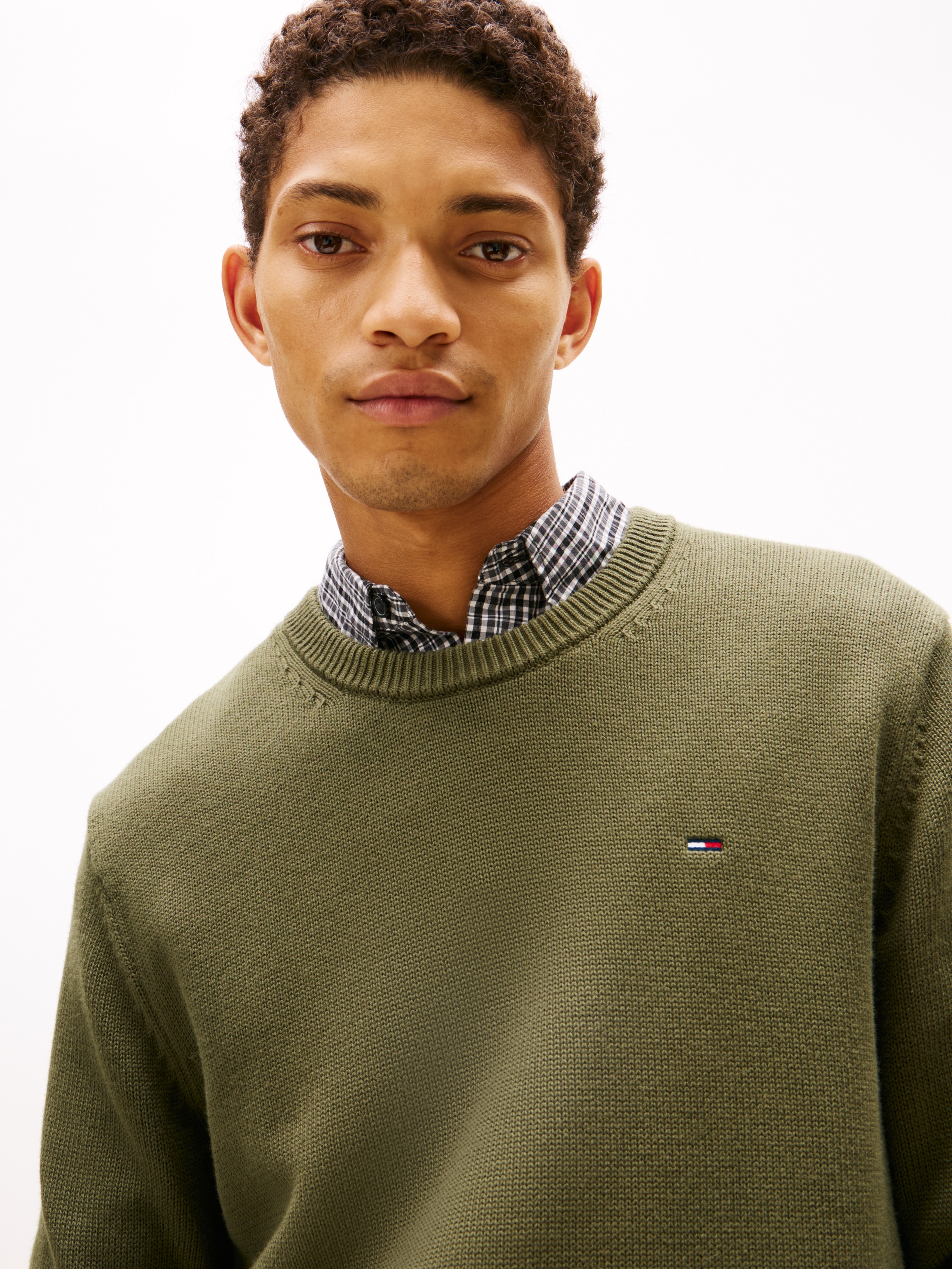 Tommy Jeans Pull à col rond Slim fit mit Rundhalsausschnitt