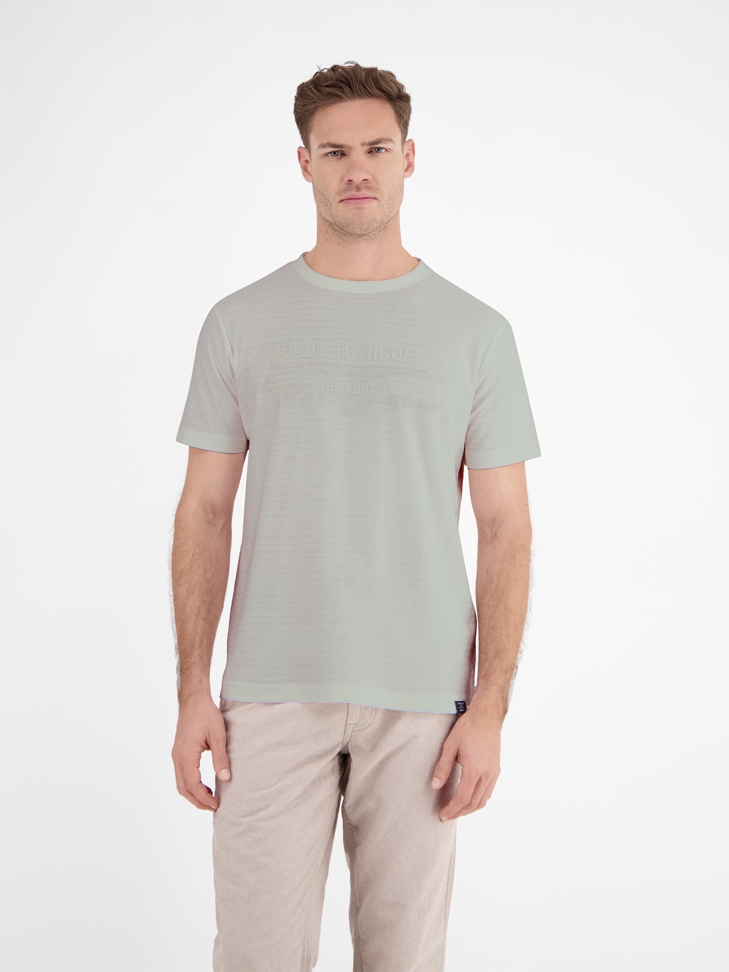 LERROS T-shirt »T-Shirt in Strukturqualität«