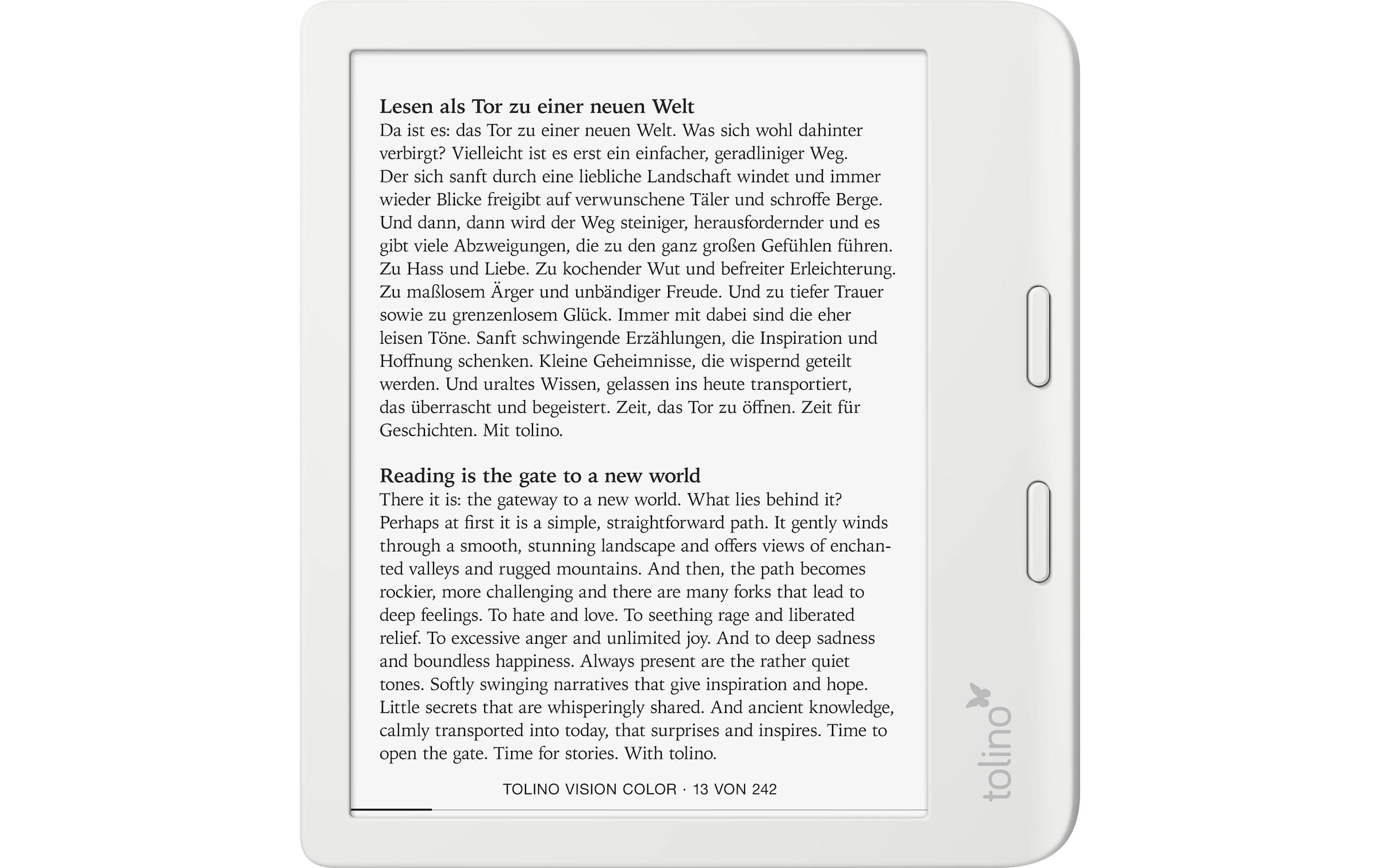 Tolino Livre électronique »Reader Vision Color« ( / 7 ″) Beleuchtung)