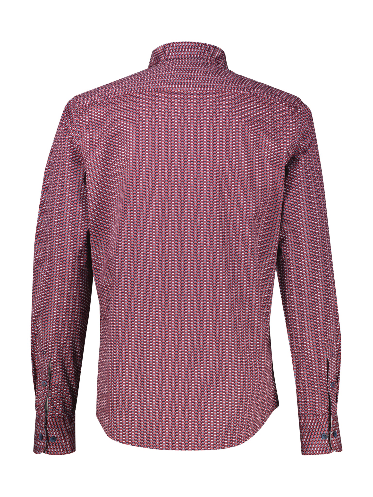 LERROS Chemise à manches longues avec imprimé minimaliste et col chemise