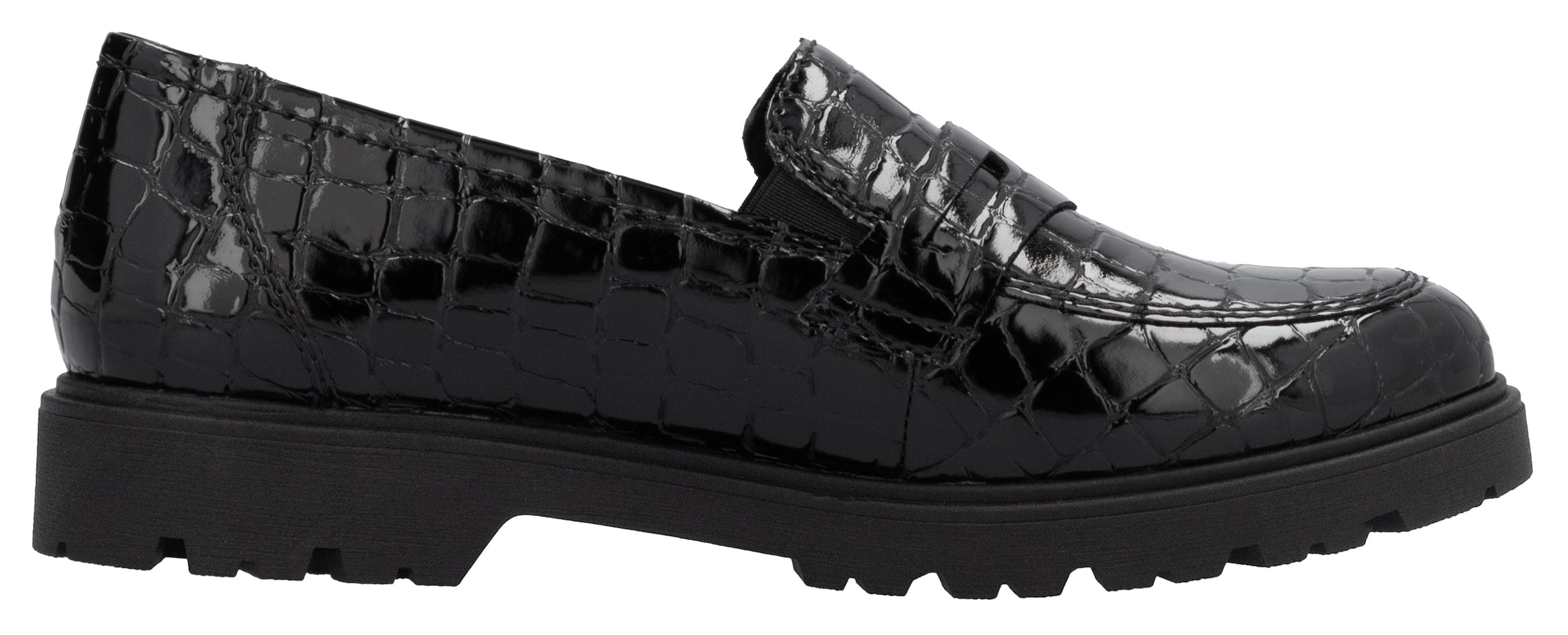 Rieker Loafer  , Slipper, Schlupfschuh, Collegeschuh mit kleinen Gummizügen