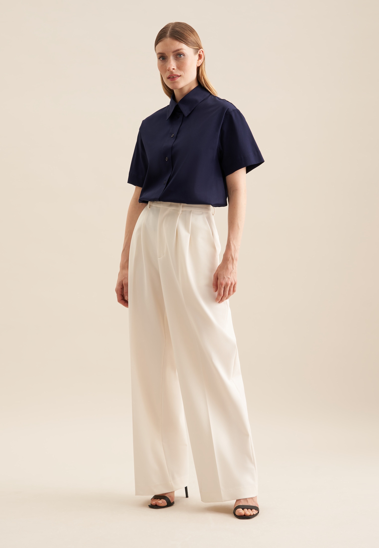 seidensticker Hemdbluse »Schwarze Rose« 1/2 Kragen Uni