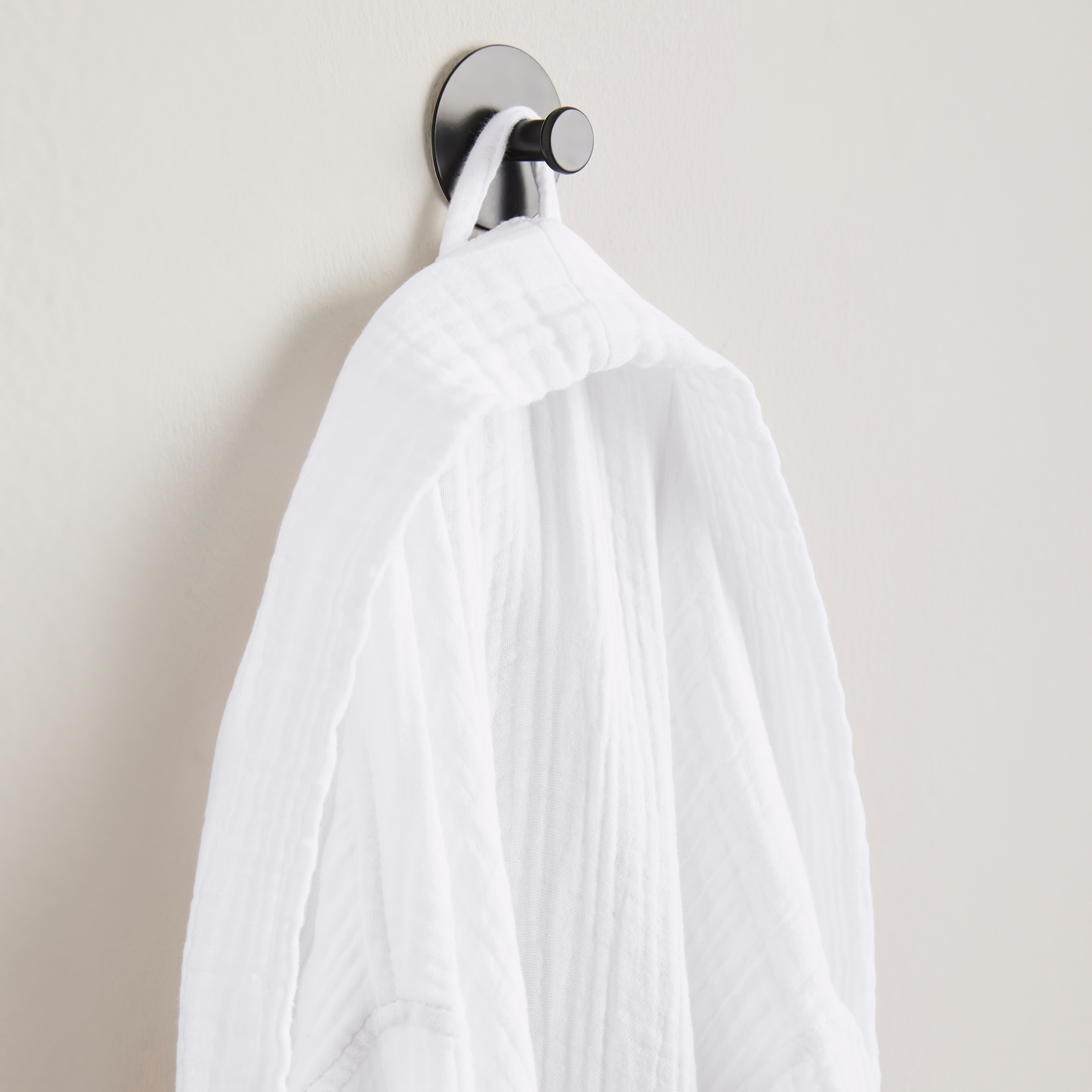 my home Peignoir de bain »Juna Musselin, ideal für Sauna & Spa, Hotelbademantel, Morgenmantel« 1 cuis modern, leichte Qualität, 100% Baumwolle