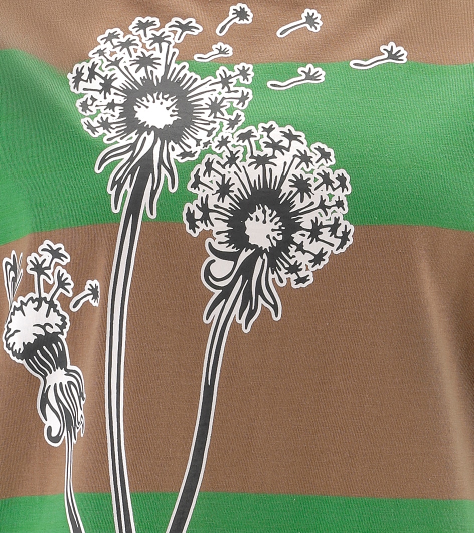 Aniston CASUAL T-Shirt mit grossflächiger "Puste"-Blume bedruckt - NEUE KOLLEKTION
