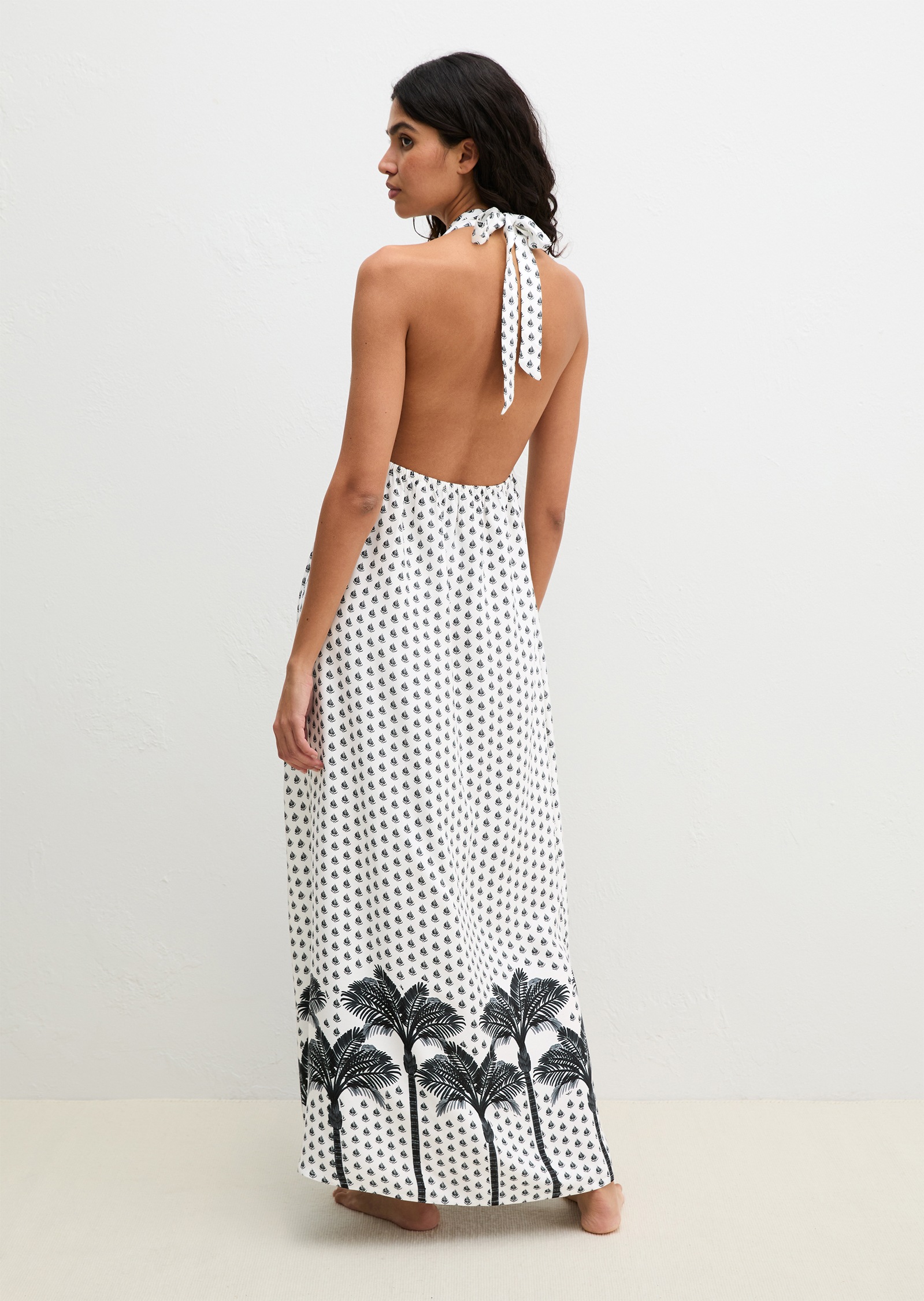 Marc O'Polo Neckholderkleid mit Allover-Print