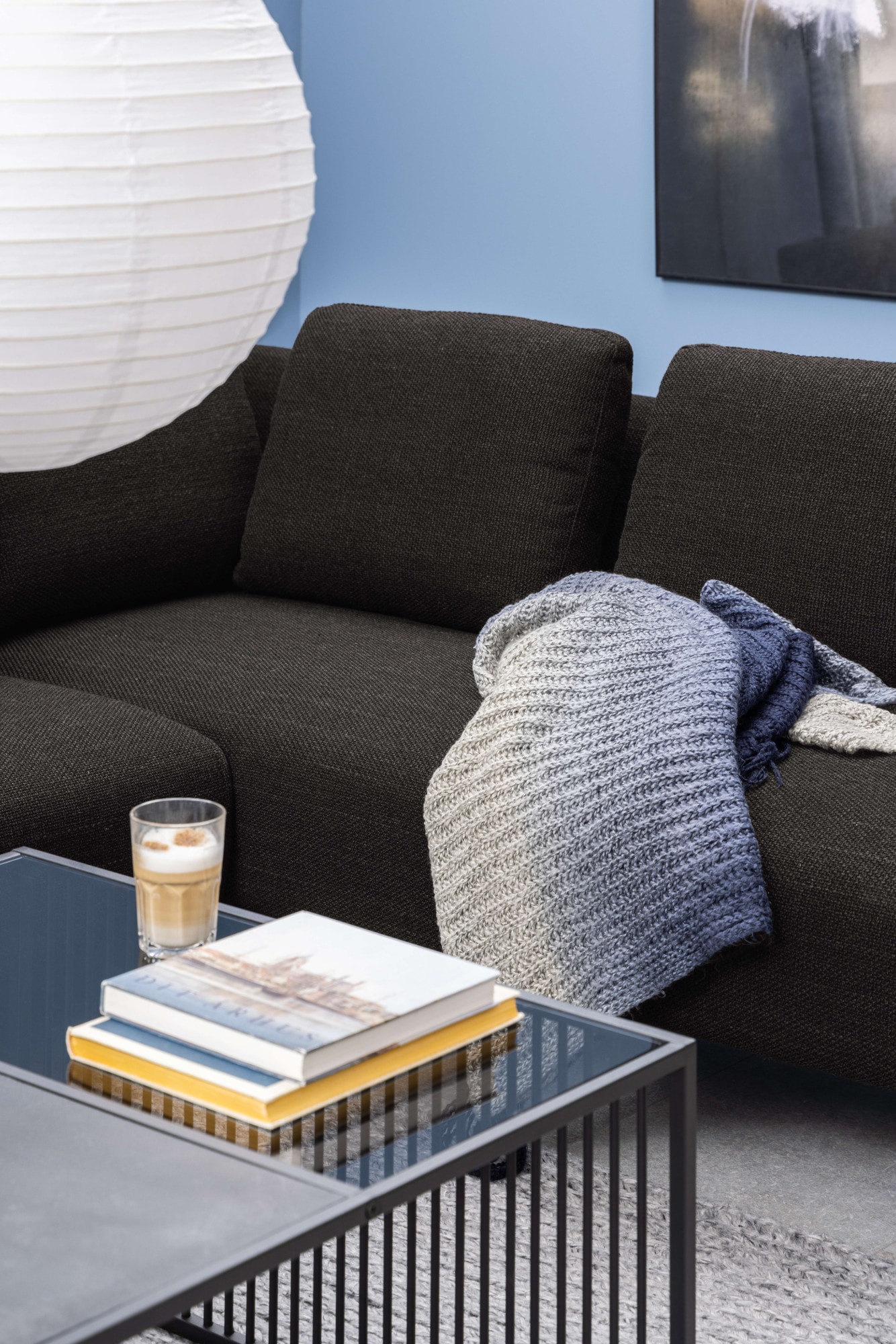 ACTONA GROUP Couchtisch »Strington, Marmoroptik schwarz - modern & stilvoll, pflegeleicht« Couchtisch, Beistelltisch, Kaffeetisch,  OTTOs Choice,  Glasplatte & Metallgestell, verschiedene  Formen