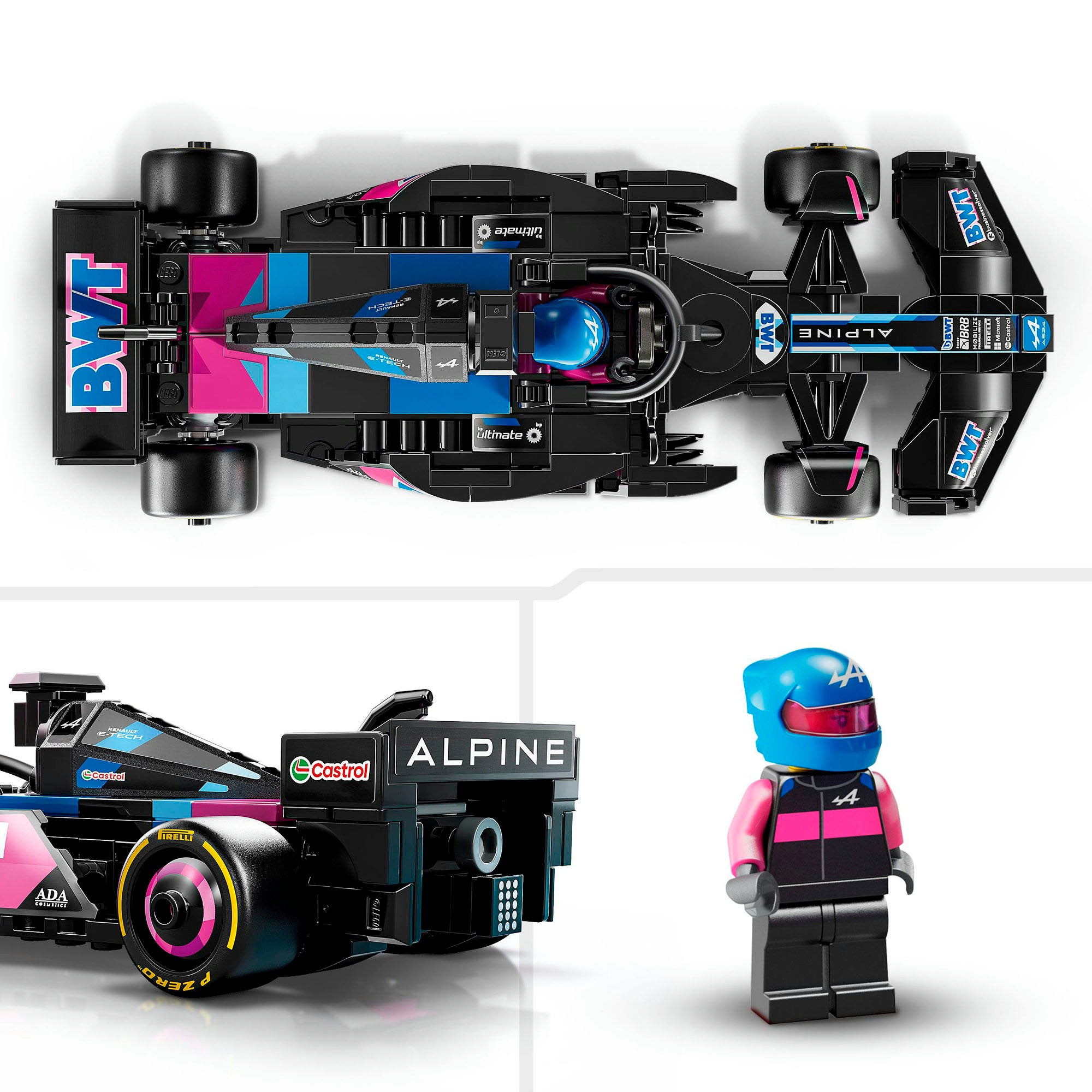 LEGO® Konstruktionsspielsteine »BWT Alpine F1® Team A524 Rennauto (77248), LEGO® Speed Champions« Made in Europe