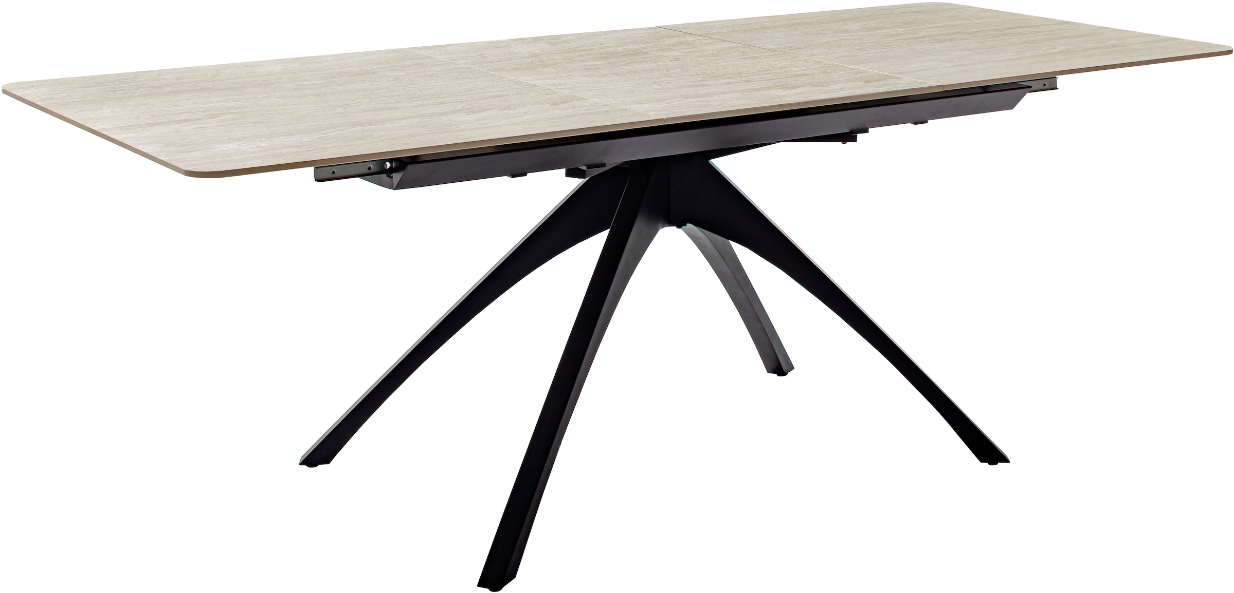 MCA furniture Table de salle à manger »CERRITO Auszugtisch 160-220 cm - marmoriert« 1 cuis tlg. Keramik,Metall,Synchronauszug,ausziehbar,8-10 Personen