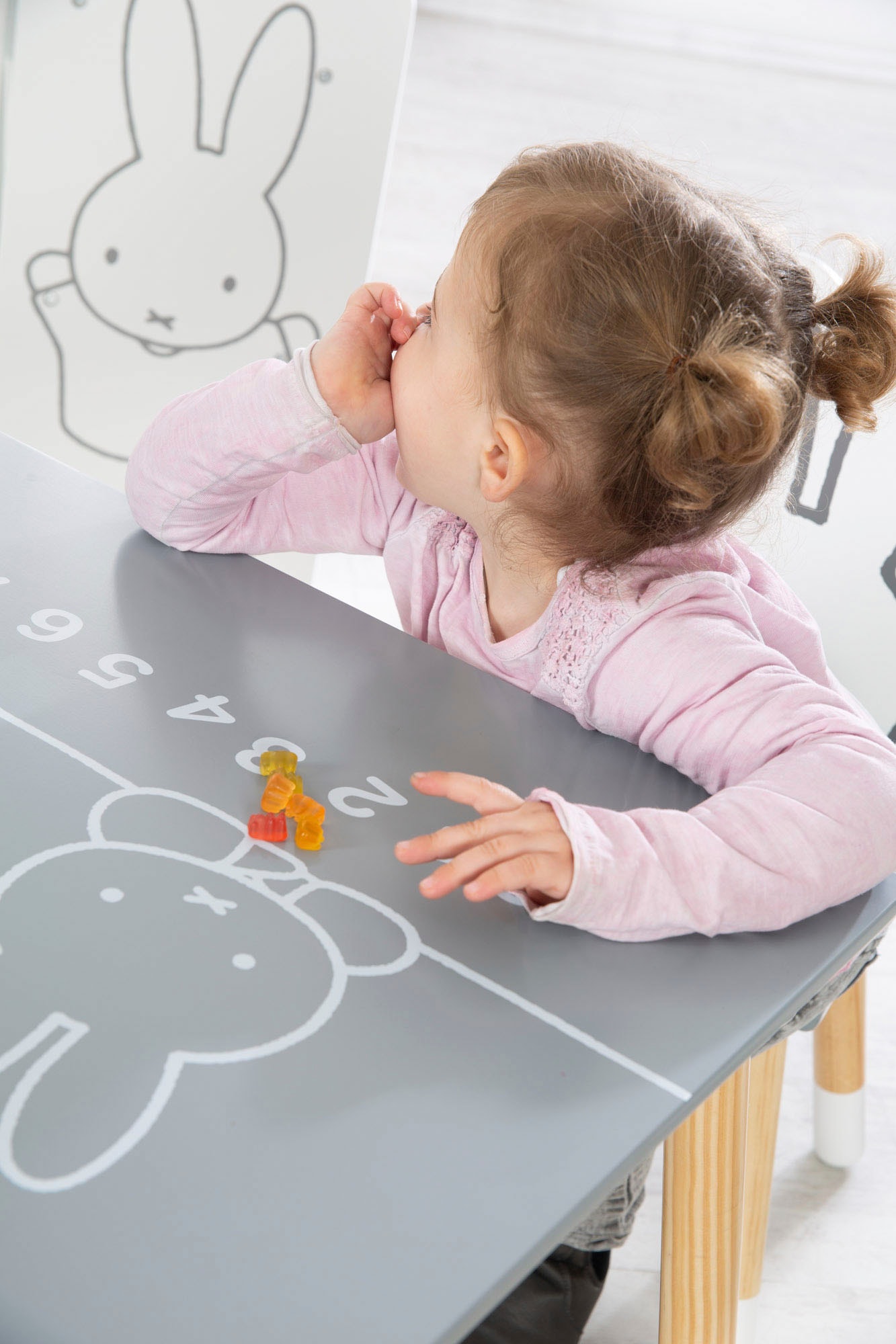 roba® Kinderregal »miffy®, grau« inklusive 5 Stoffboxen in 2 Grössen