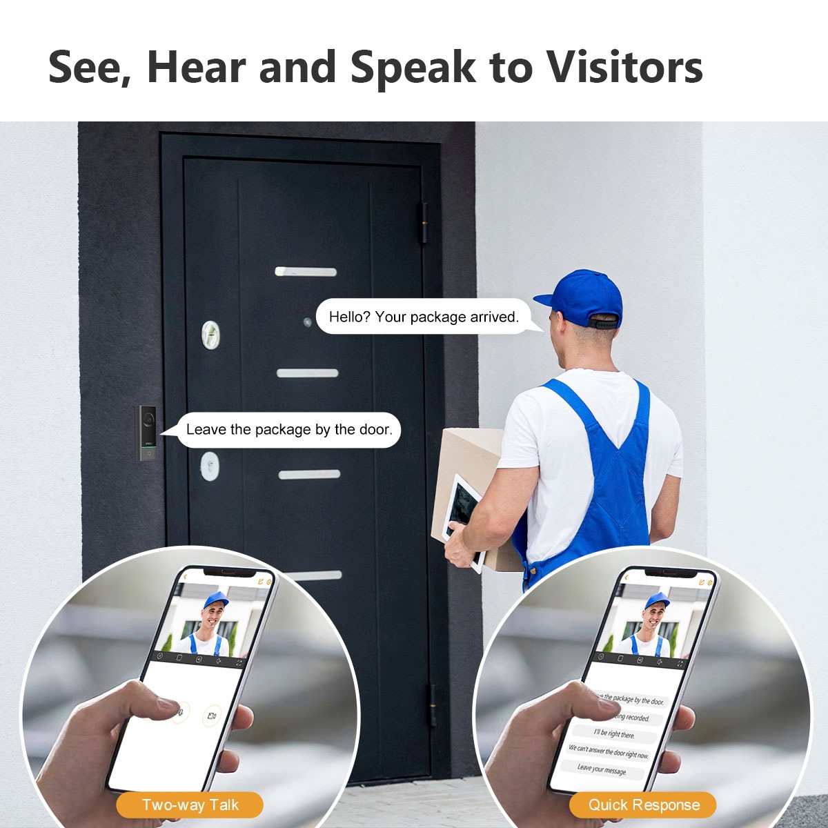 Imou Caméra de surveillance »Smart Kamera-Türklingel DB60 Kit« Espace extérieur